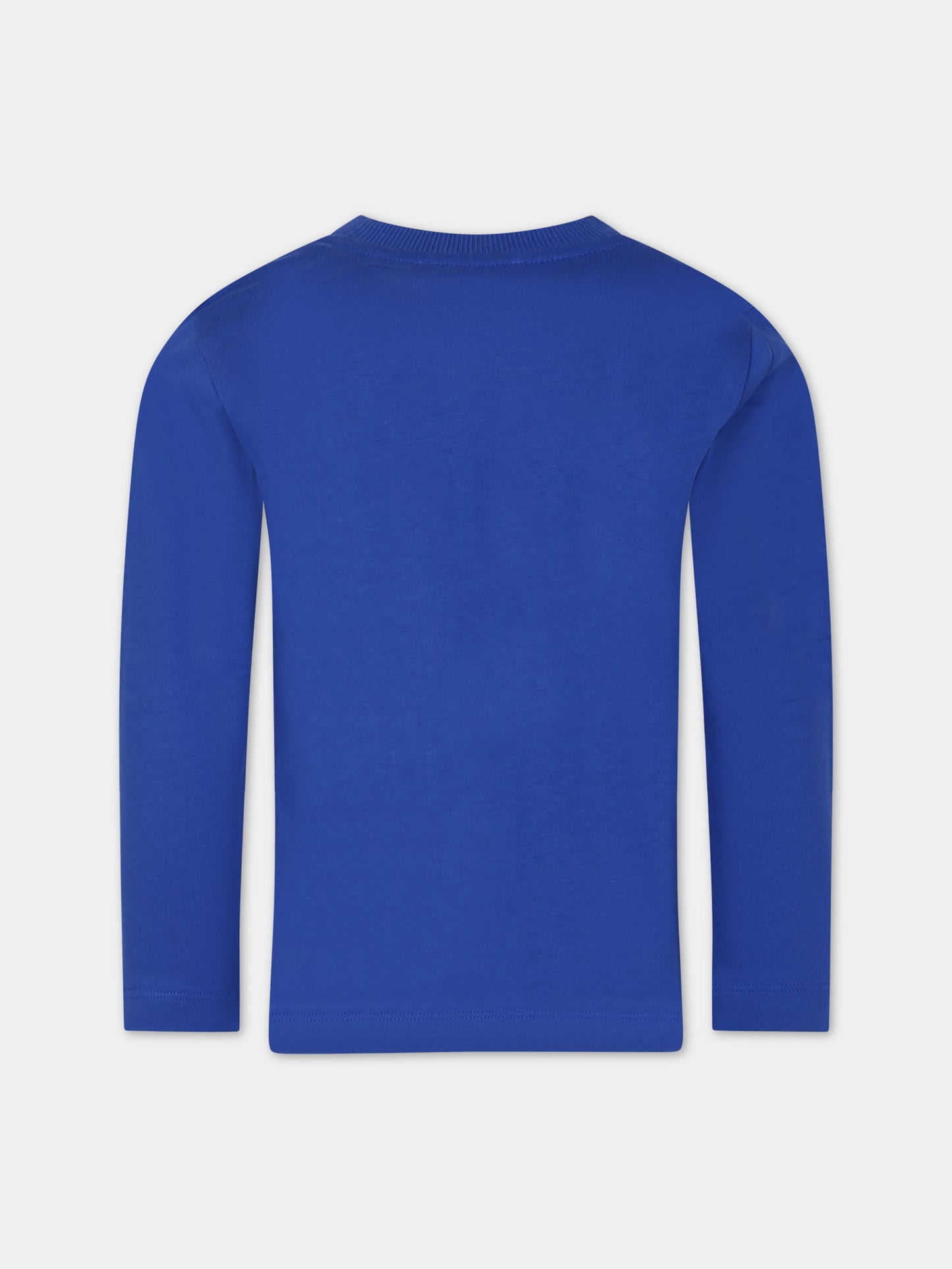 T-shirt blu per bambina con Teddy Bears,Moschino Kids,HUO00R LAA20 40457