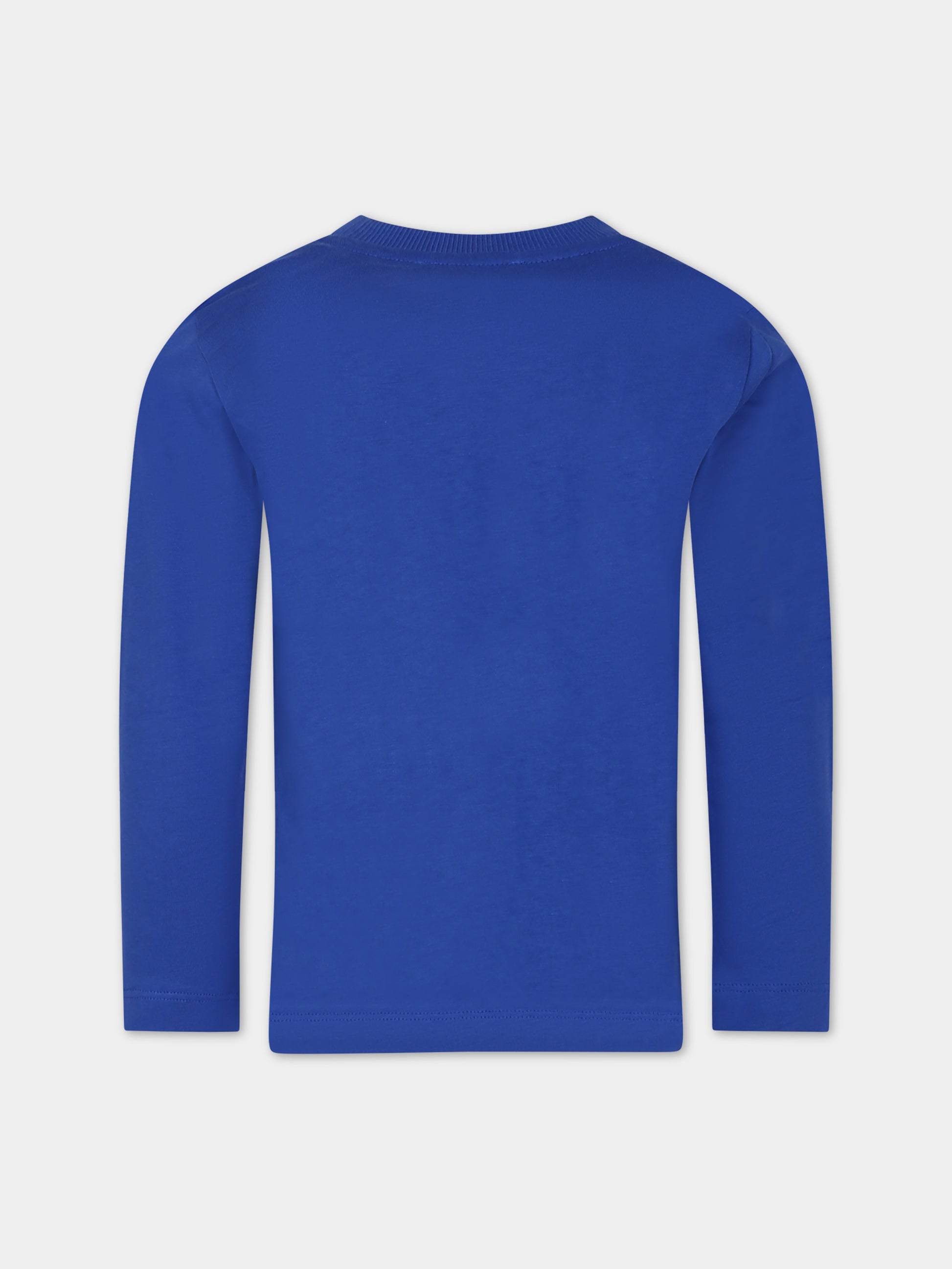 T-shirt blu per bambina con Teddy Bears,Moschino Kids,HUO00R LAA20 40457