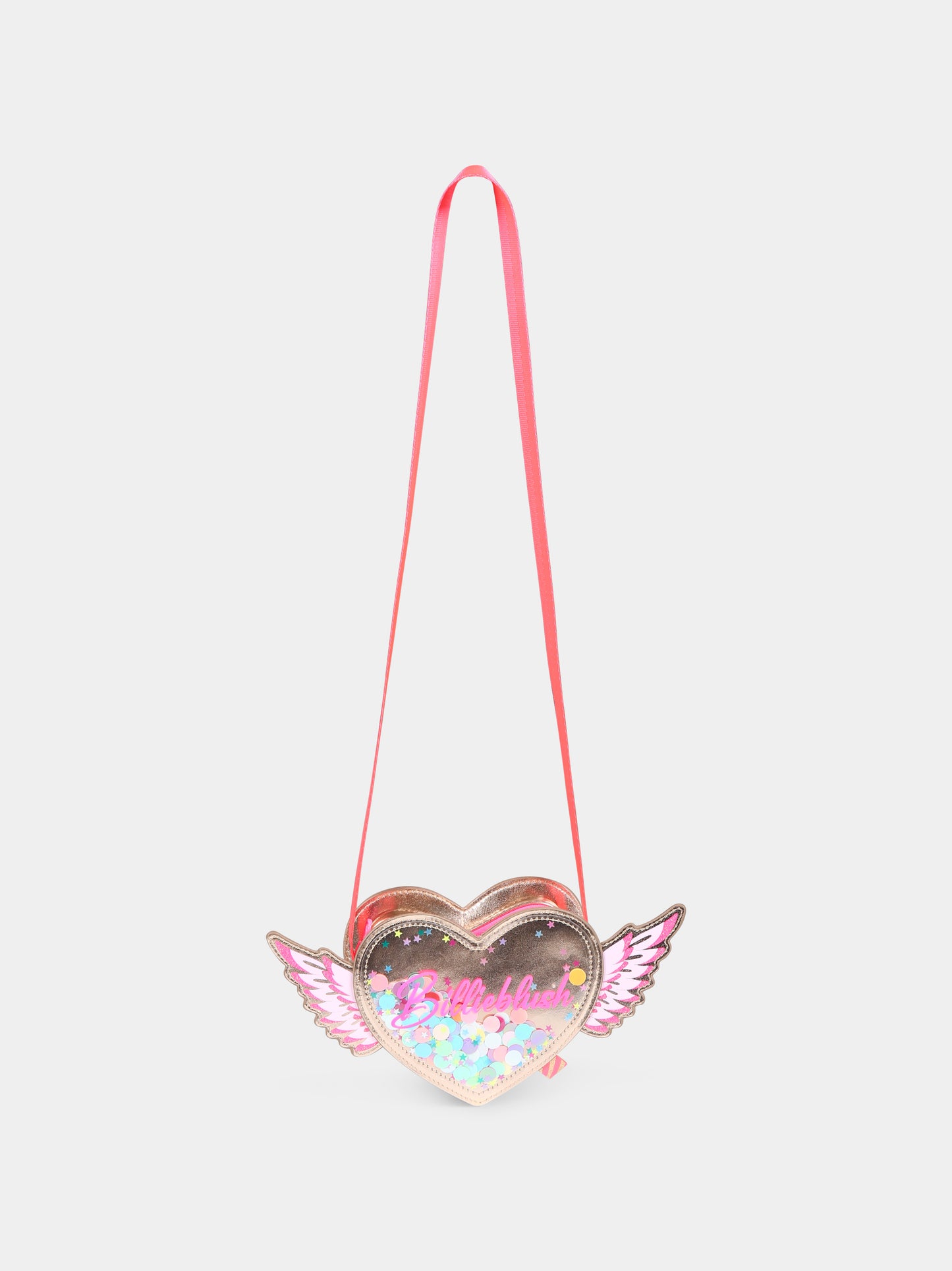 Borsa oro per bambina con ali,Billieblush,U20615 Z98