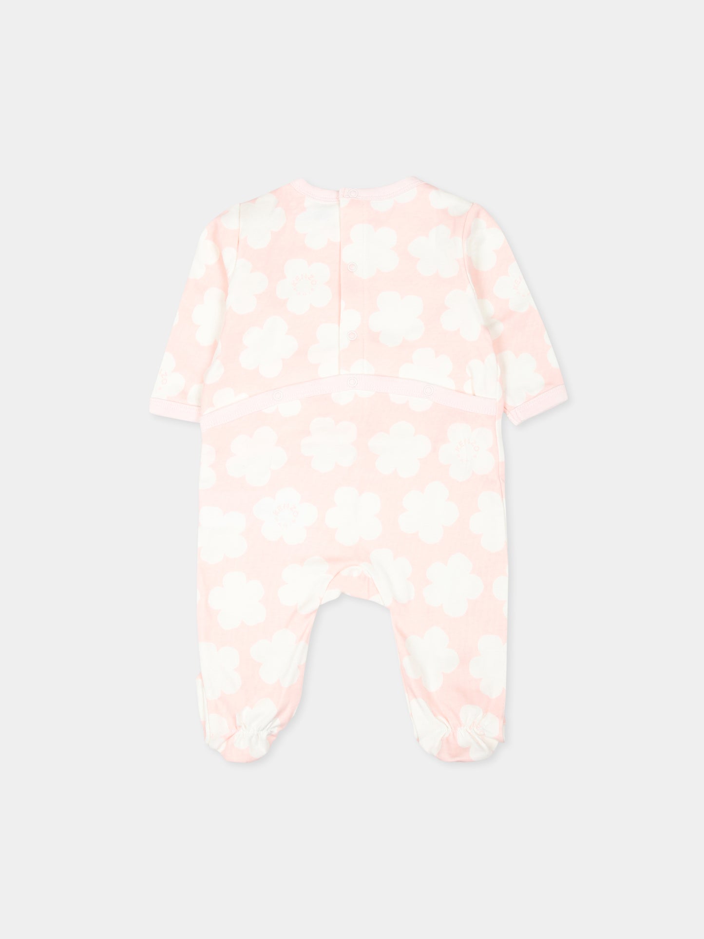 Set tutina celeste per neonato con Tour Eiffel e logo,Kenzo Kids,K60458 47R