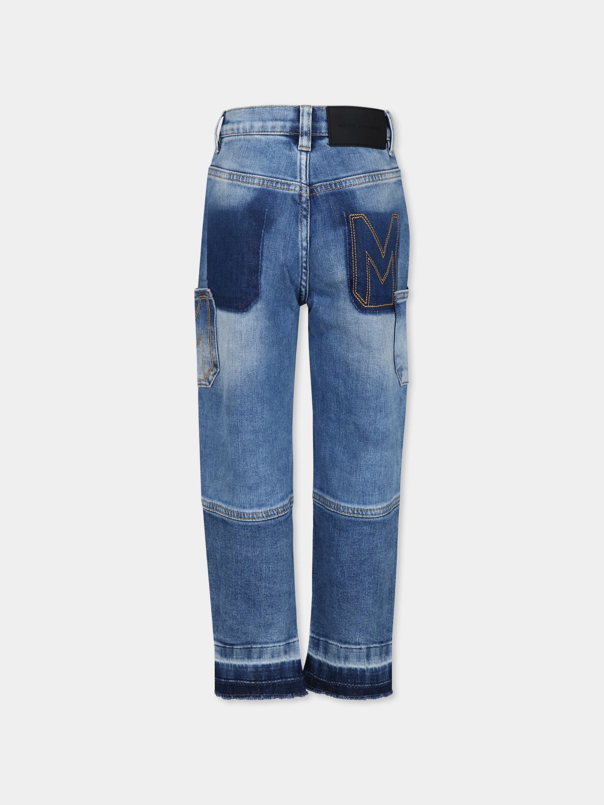 Jeans blu per bambino con logo,Marc Jacobs,W60277 Z10