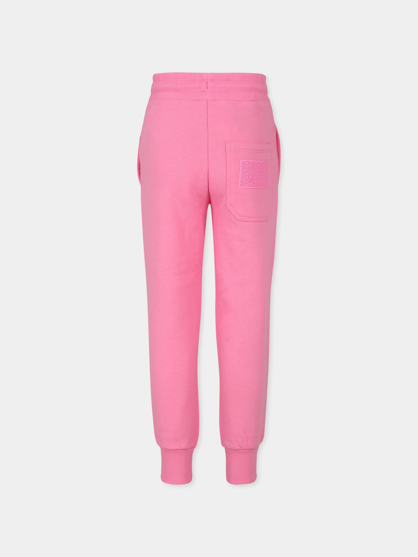 Pantaloni rosa per bambina con logo,Marc Jacobs,W60315 490