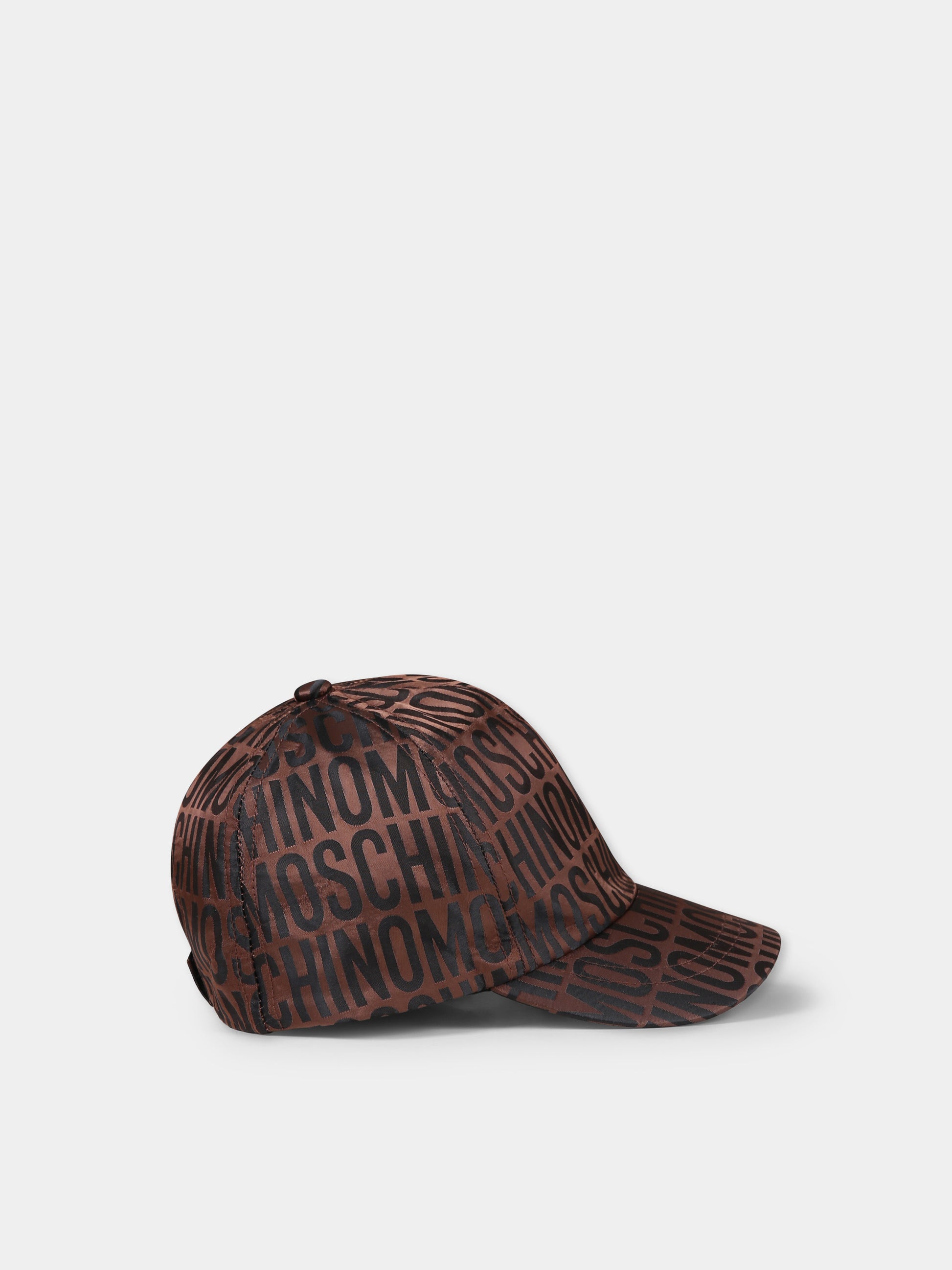 Cappello marrone per bambini con logo,Moschino Kids,HTX01N L3E00 86196