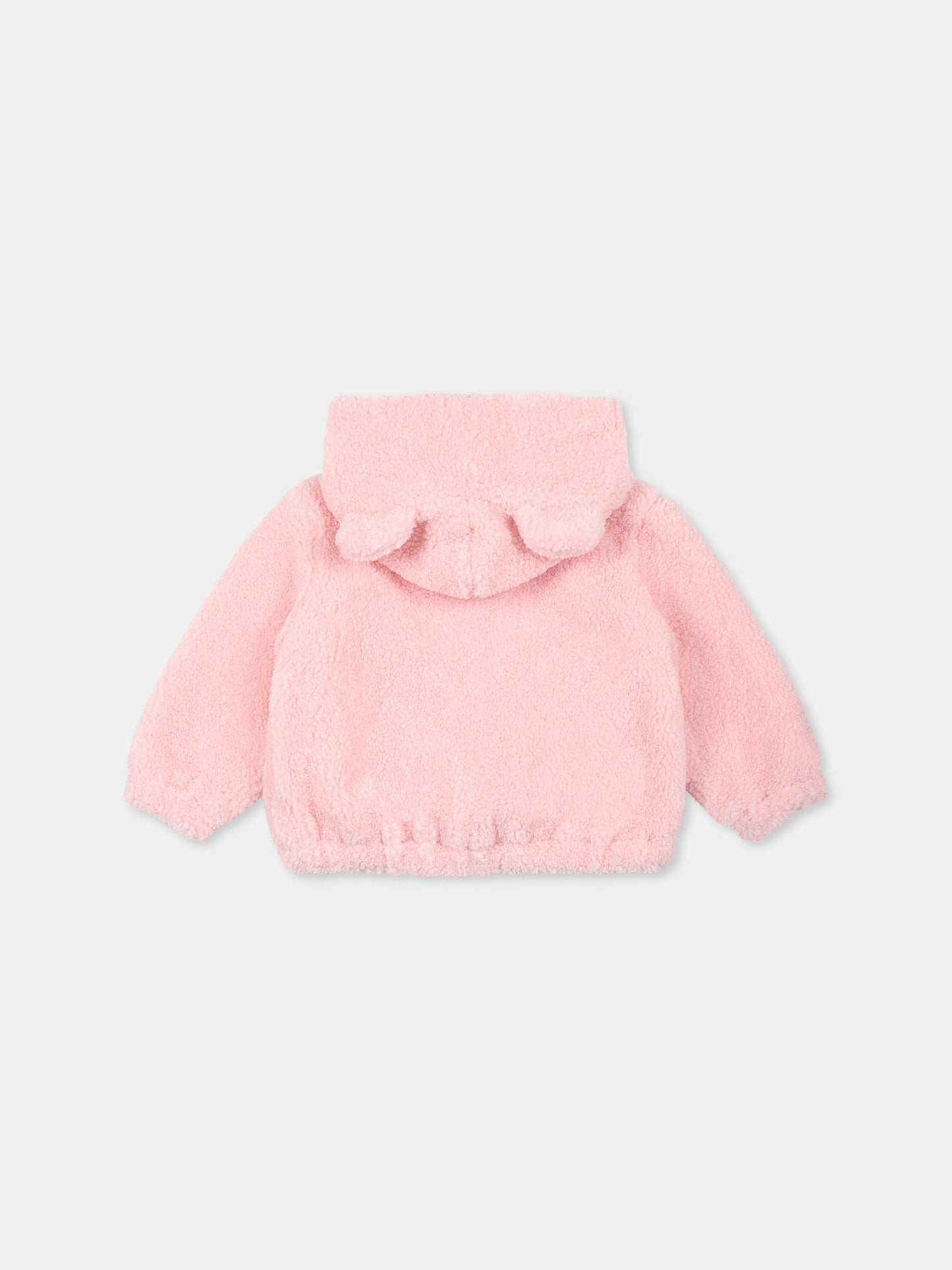 Ecopelliccia rosa per neonata con Teddy Bear,Moschino Kids,MUS02S LIA00 50209