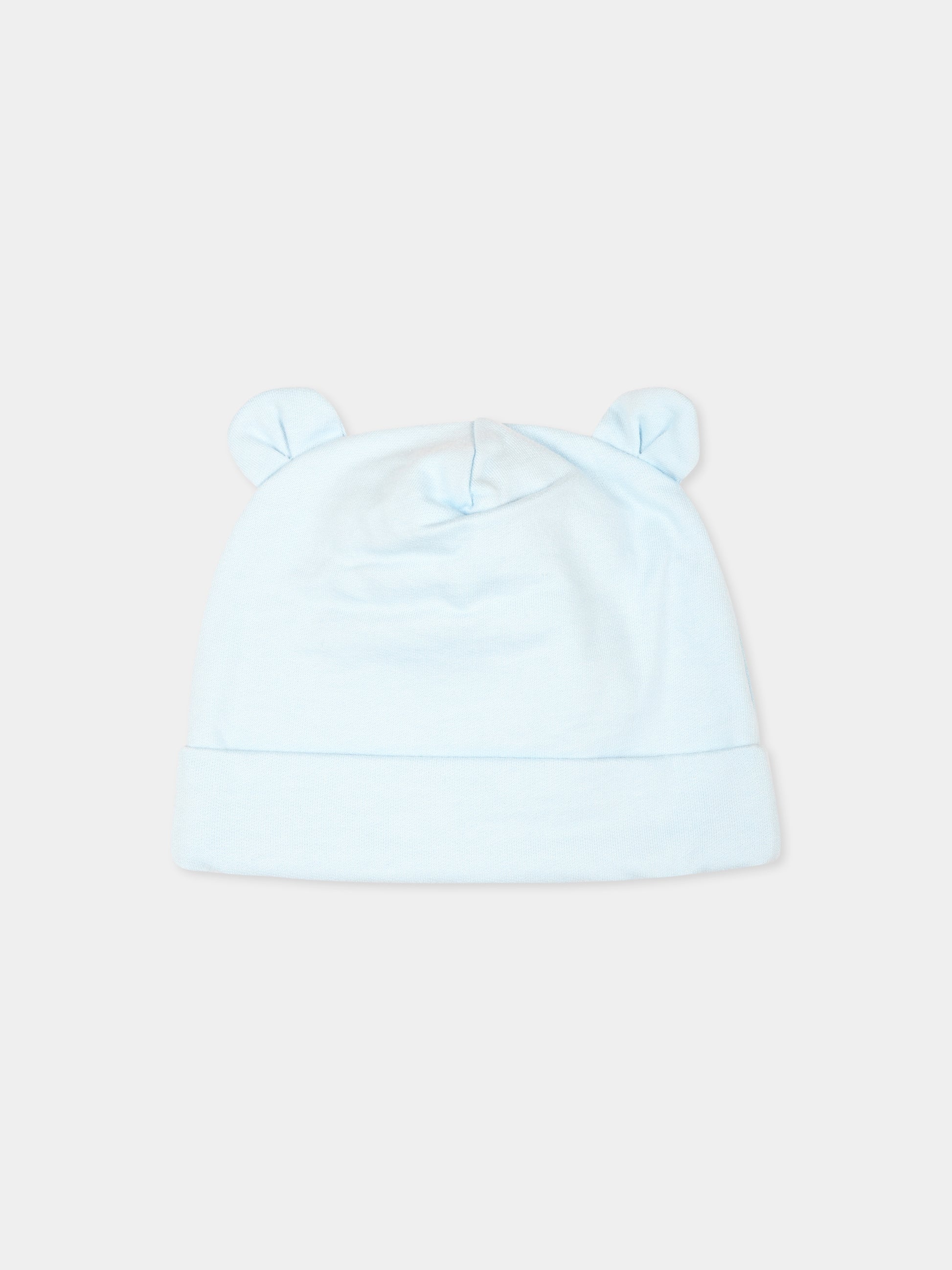 Set accessori celeste per neonato con Teddy Bear,Moschino Kids,MUY079 LCA40 40304