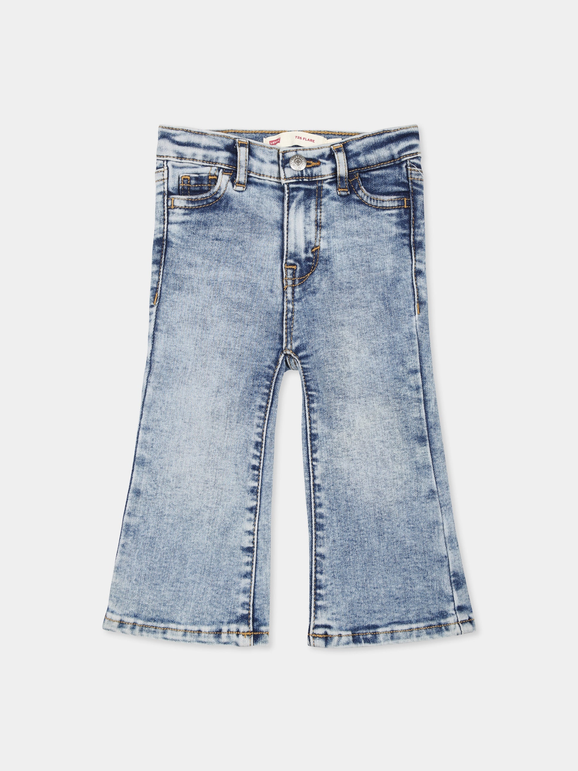 Jeans in denim 726 per neonata con patch logato,Levi's Kids,1EK988 L95