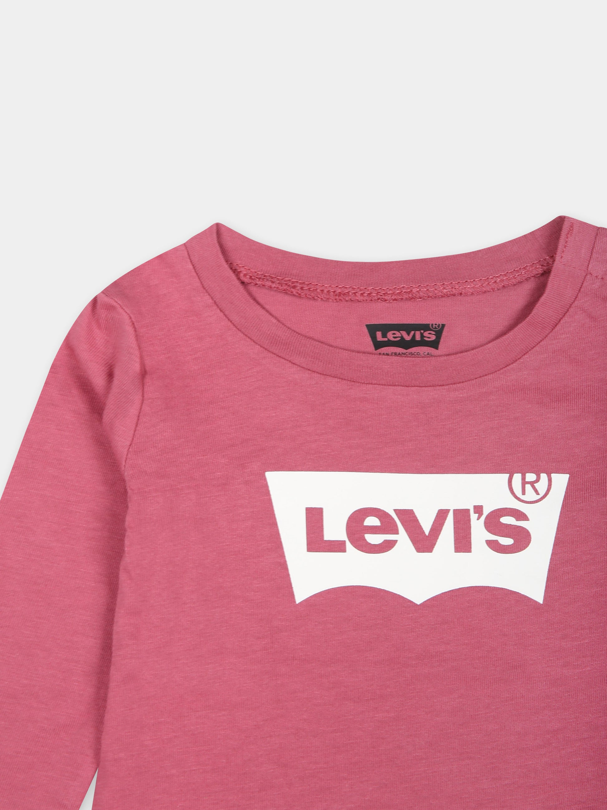 T-shirt rosa per neonata con logo,Levi's Kids,1EA643 AHT