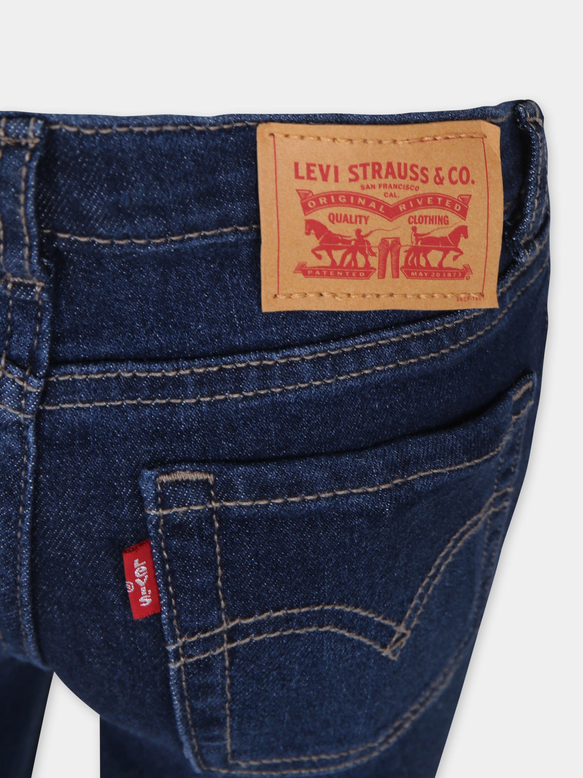 Jeans in denim 726 per bambina con patch logato,Levi's Kids,EG970 D5K