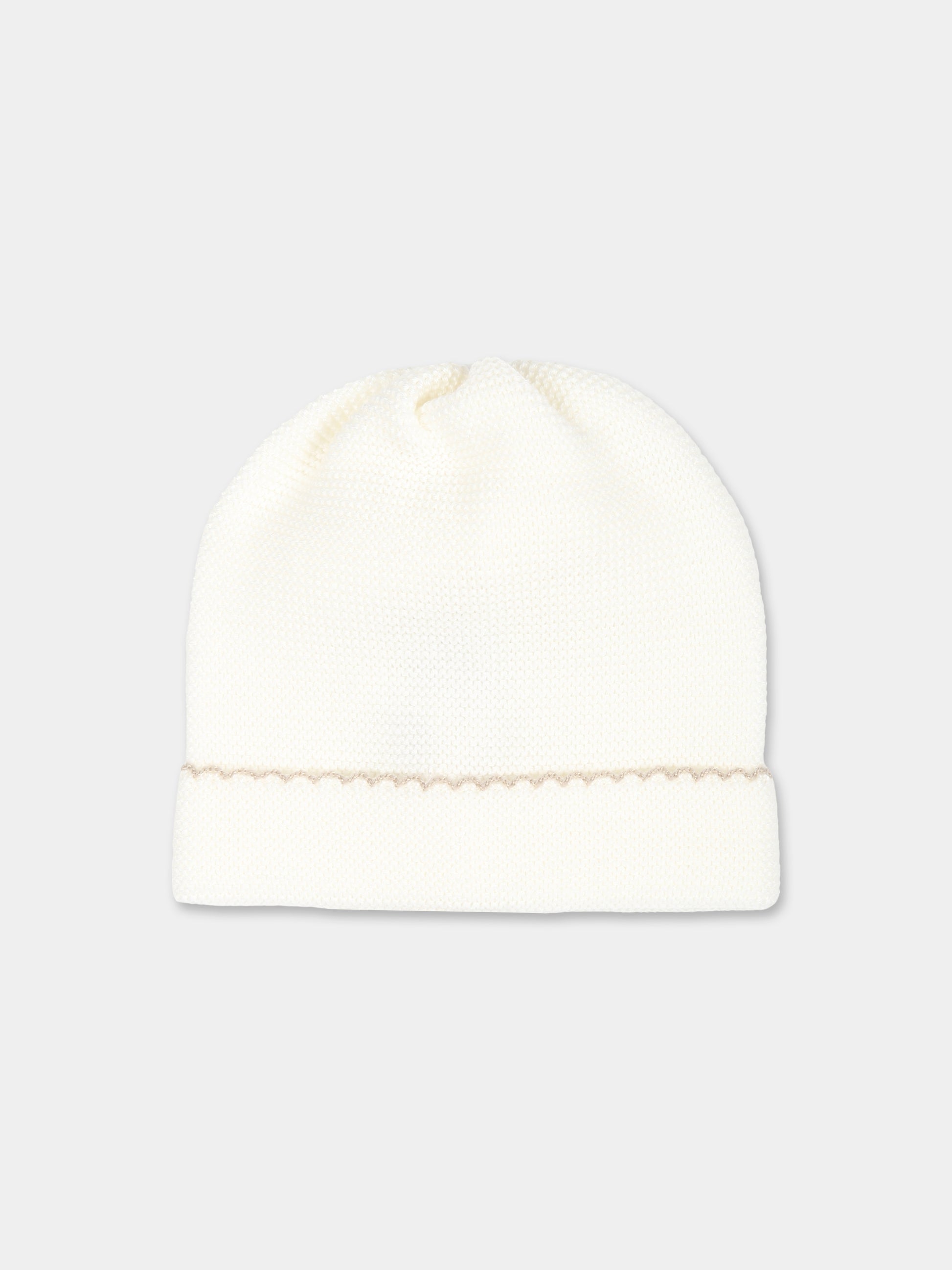 Cappello bianco per neonati,Little Bear,9121 LATTE/TORTORA