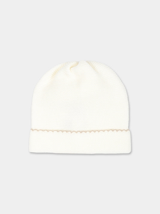 Cappello bianco per neonati,Little Bear,9121 LATTE/TORTORA