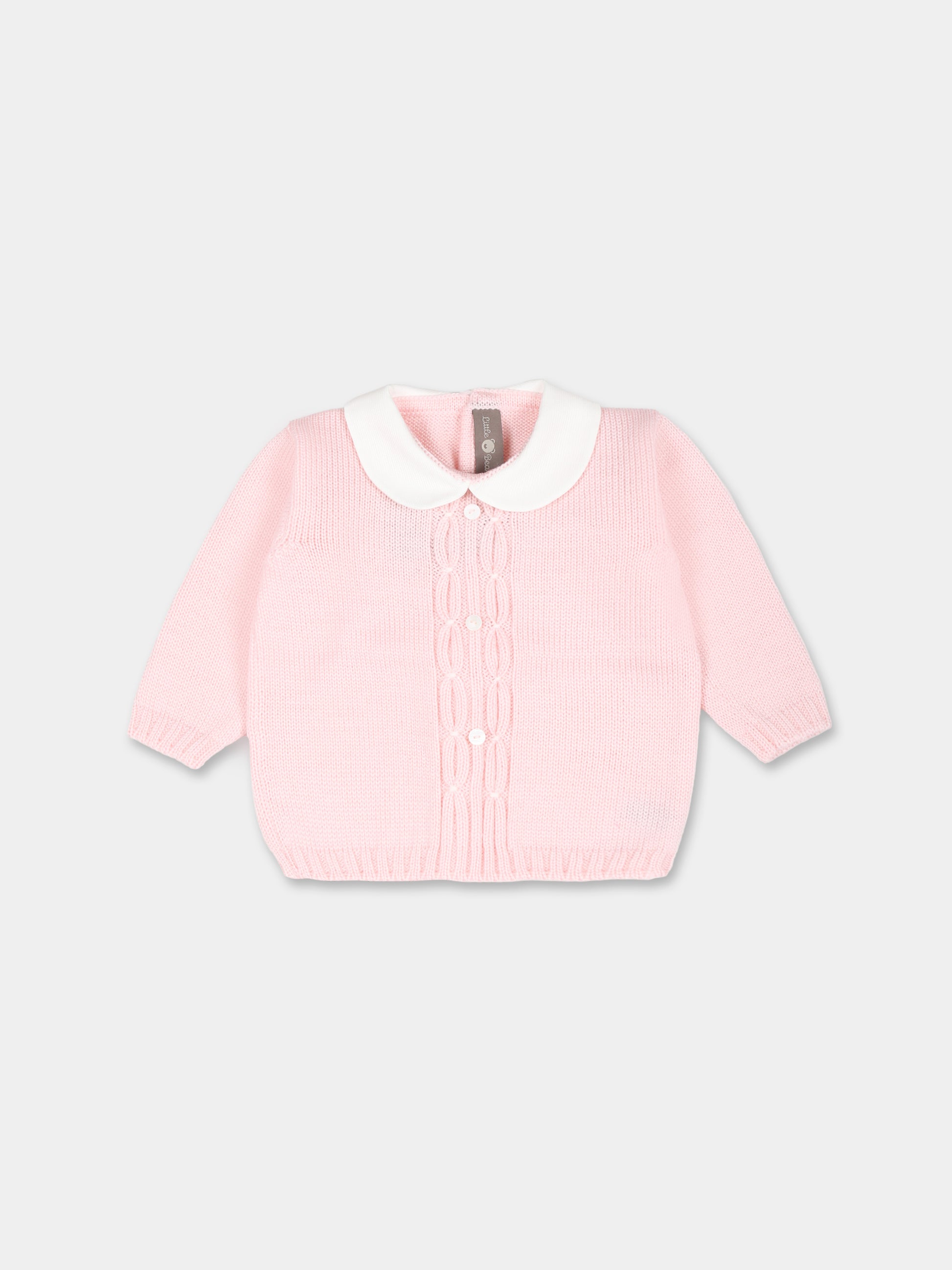 Maglione rosa per neonata,Little Bear,9012 CIPRIA