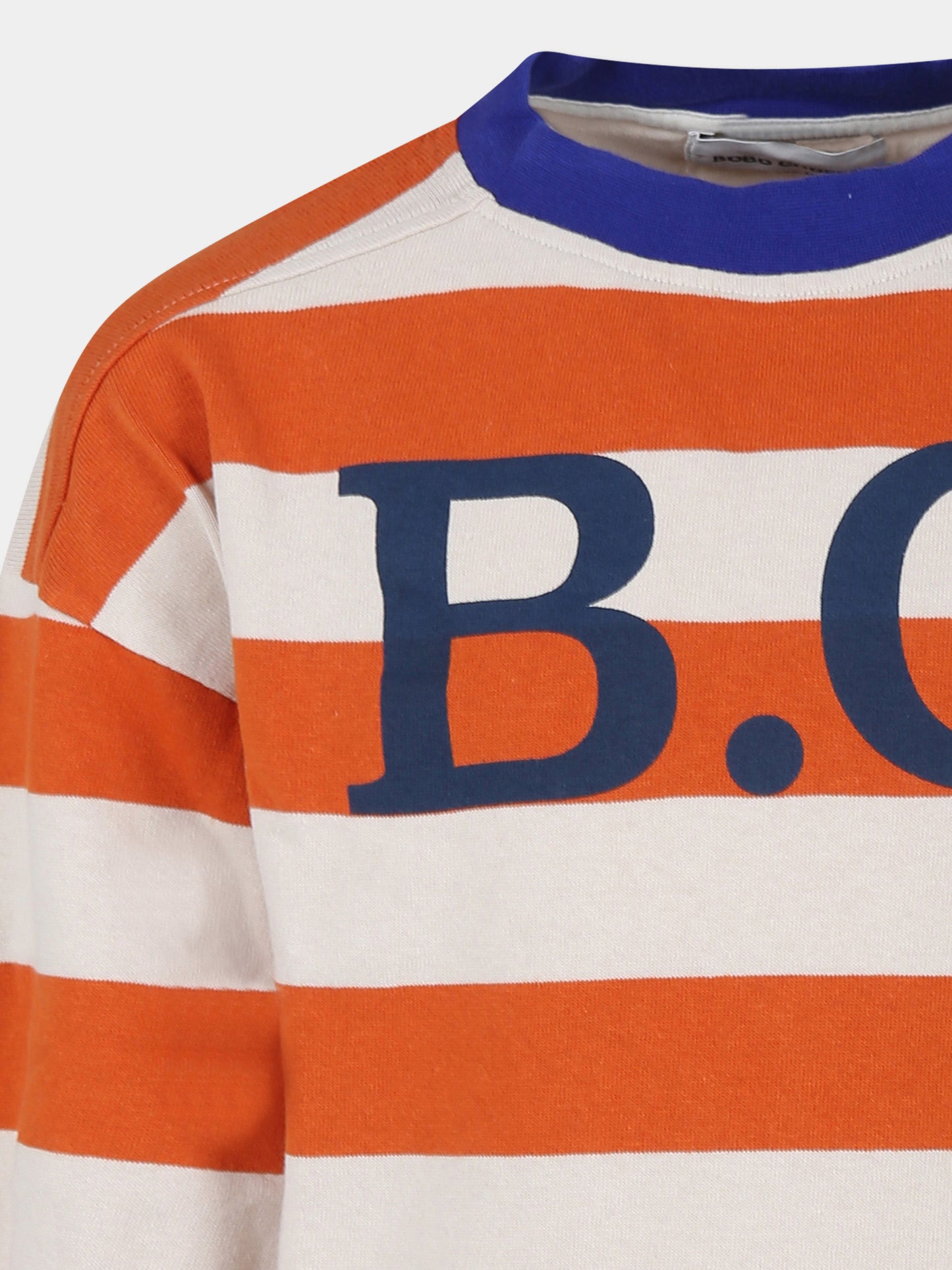 T-shirt arancione per bambini con logo,Bobo Choses,B224AC022