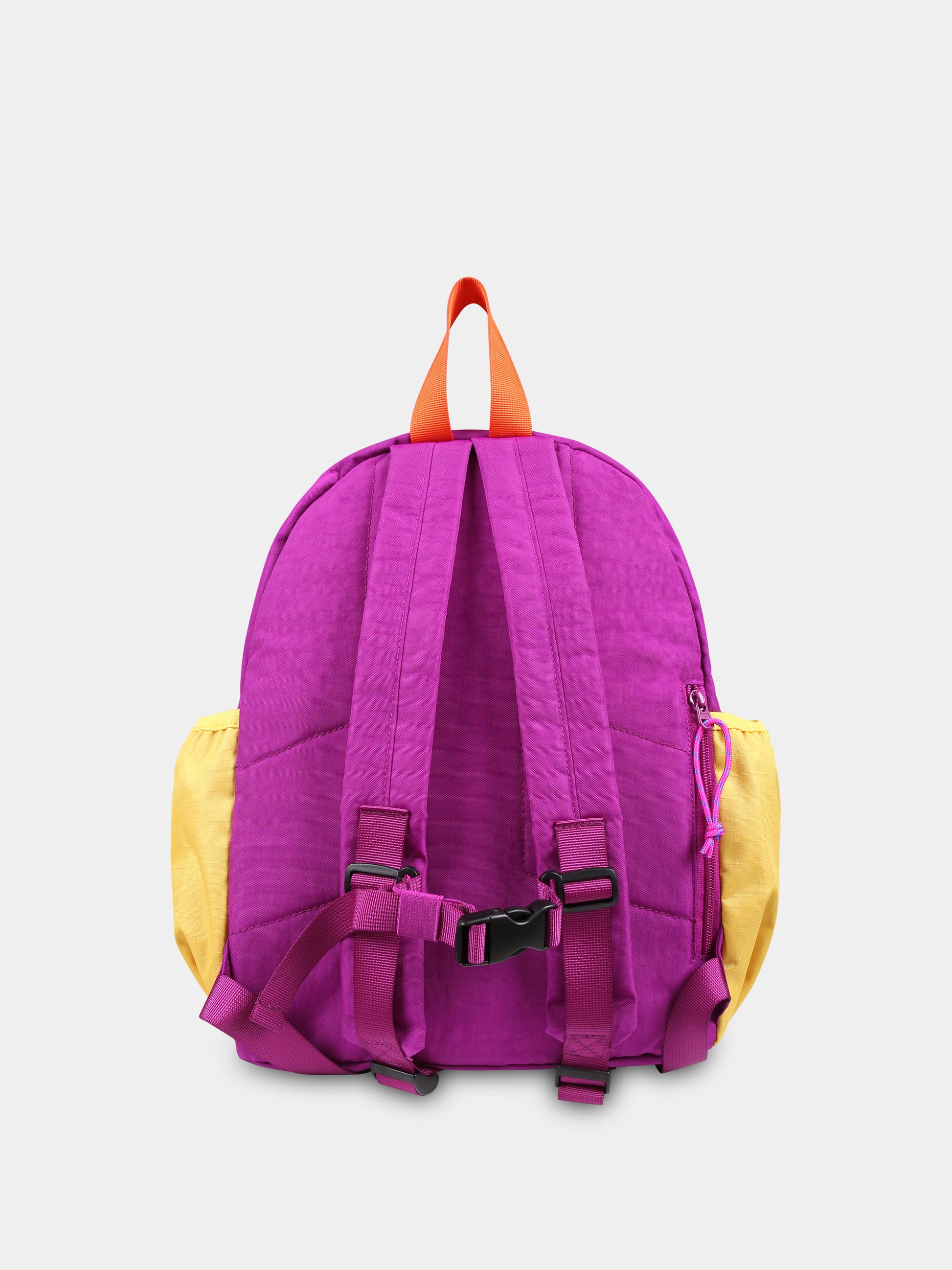 Zaino viola per bambina con ciliegie e logo,Bobo Choses,B224AI019