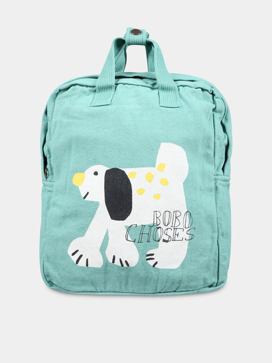 Zaino verde per bambini con cane,Bobo Choses,B224AH017