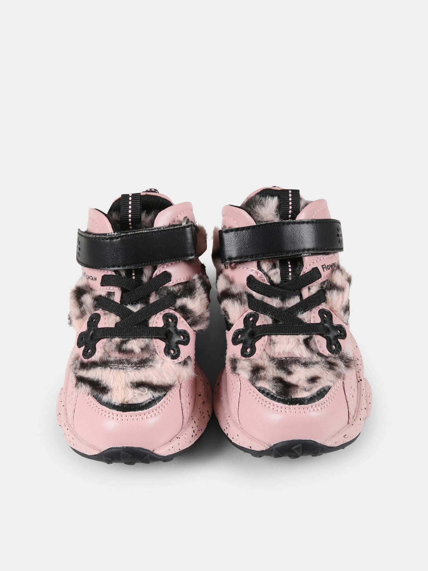 Sneakers Yamano rosa per bambina con logo,Flower Mountain,1M40 001 2018659 03