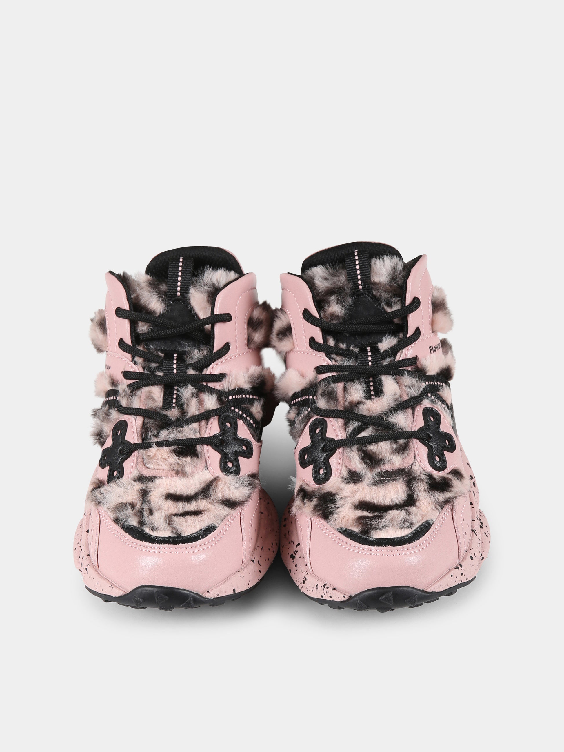 Sneakers Yamano rosa per bambina con logo,Flower Mountain,1M40 001 2018658 03