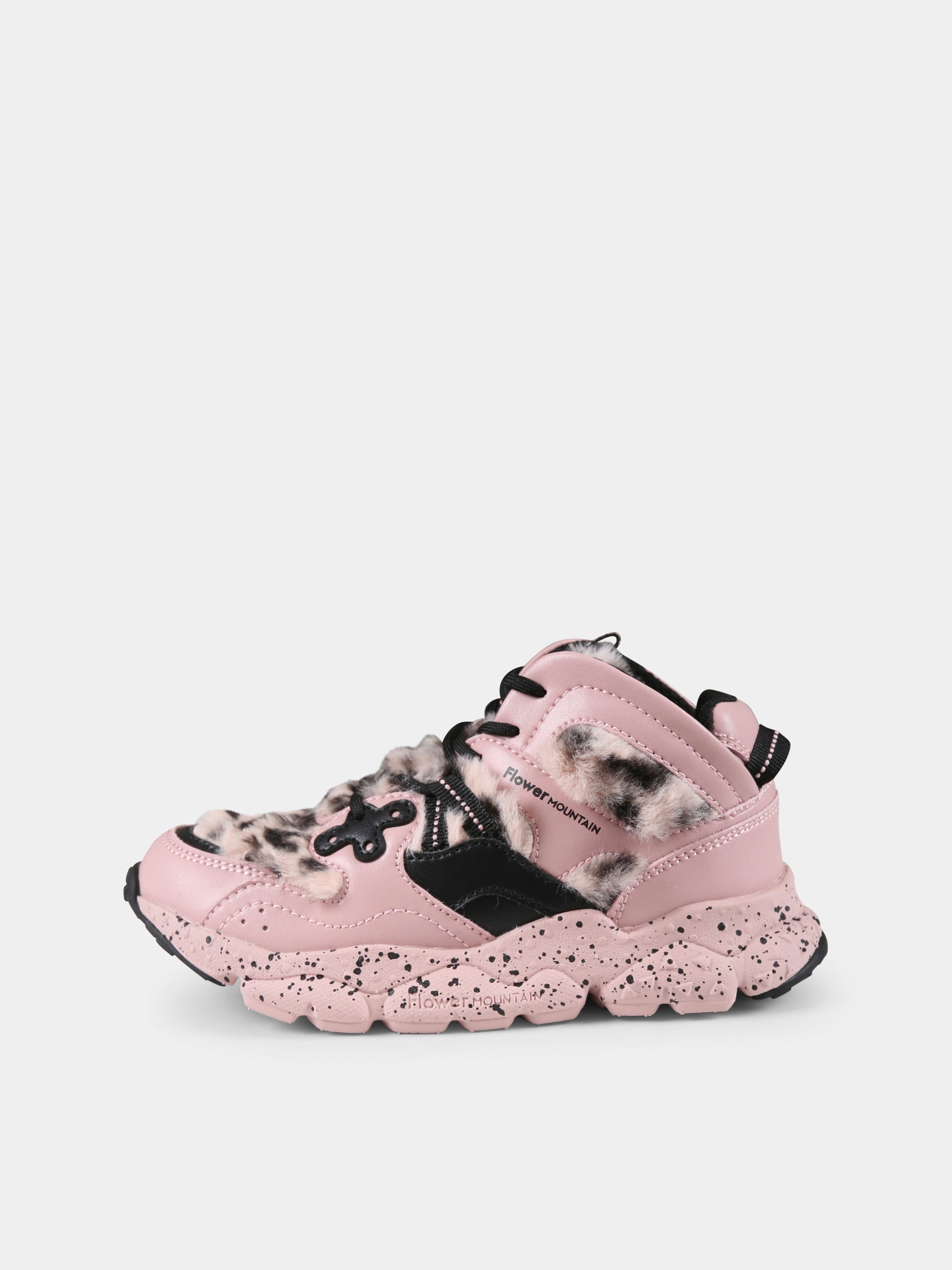 Sneakers Yamano rosa per bambina con logo,Flower Mountain,1M40 001 2018658 03