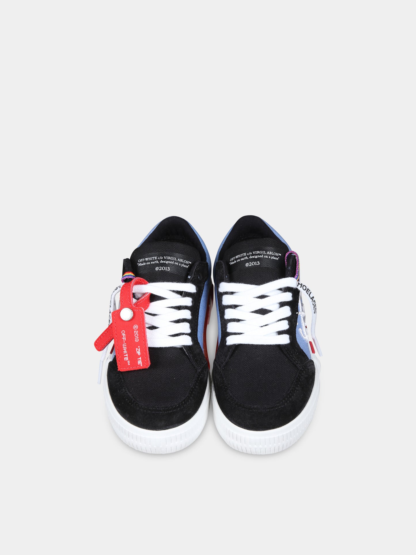 Sneakers nere per bambino con frecce,Off White,OBIA003F24LEA0011040