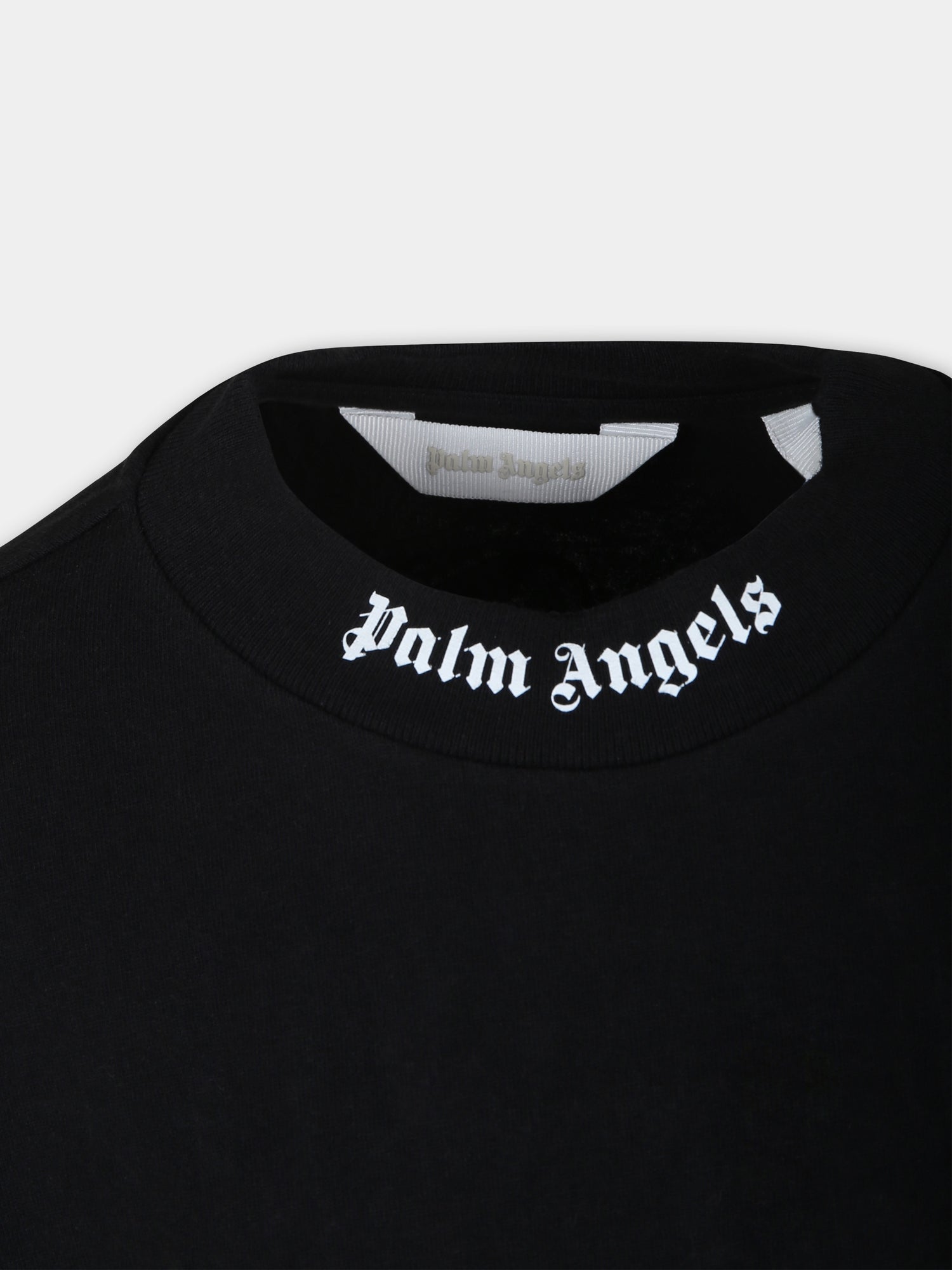 Vestito nero per bambina con logo,Palm Angels,PGDH005C99JER0011001