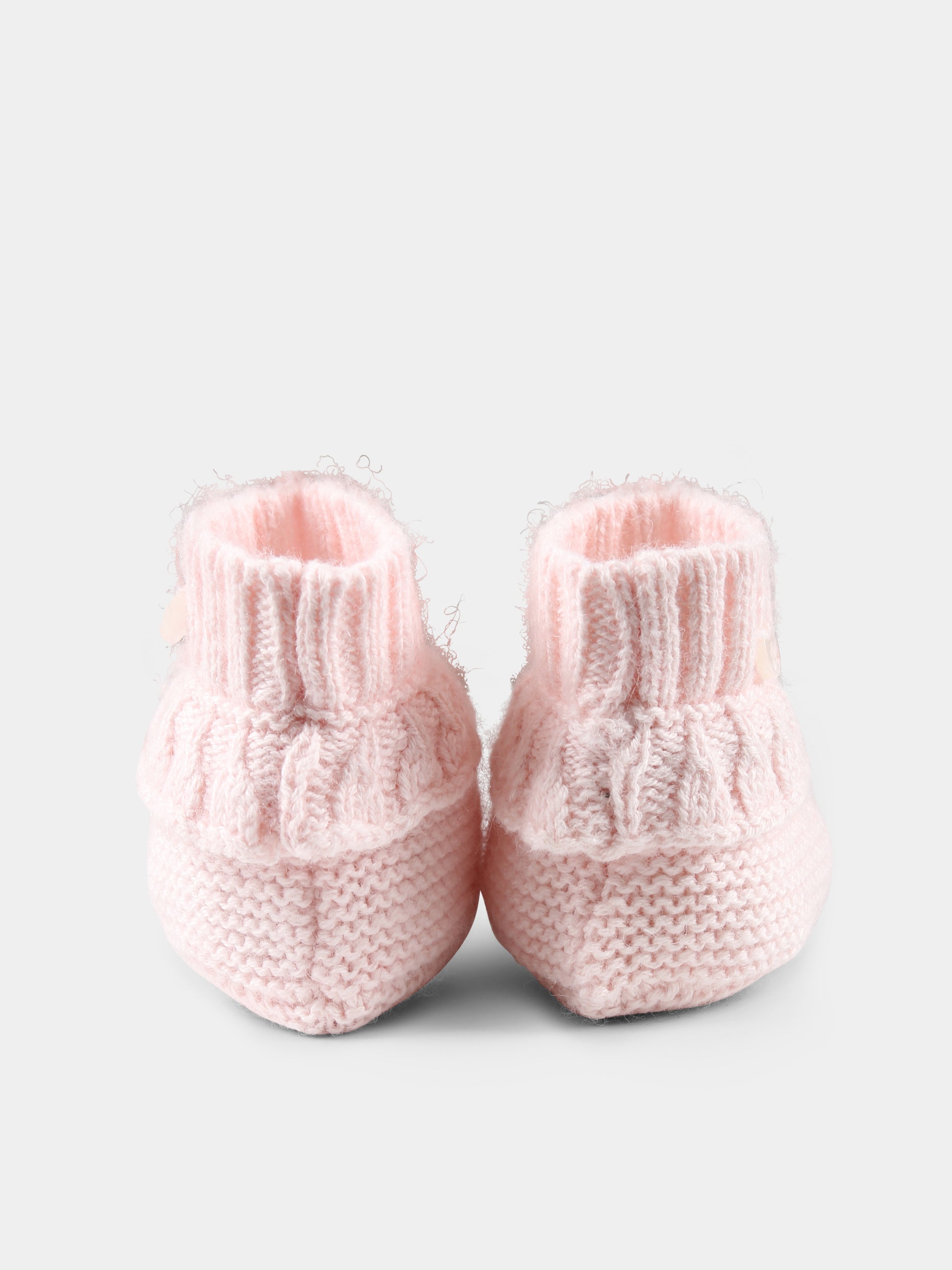 Babbucce rosa per neonata con logo,Tartine Et Chocolat,TZ89010 3124H