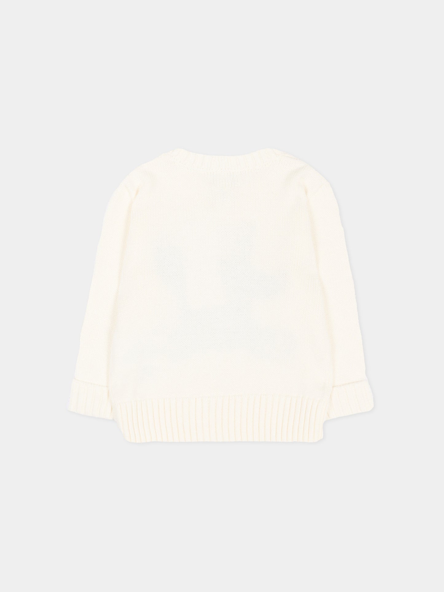 Maglione avorio Polo Bear per neonato,Ralph Lauren Kids,669571003