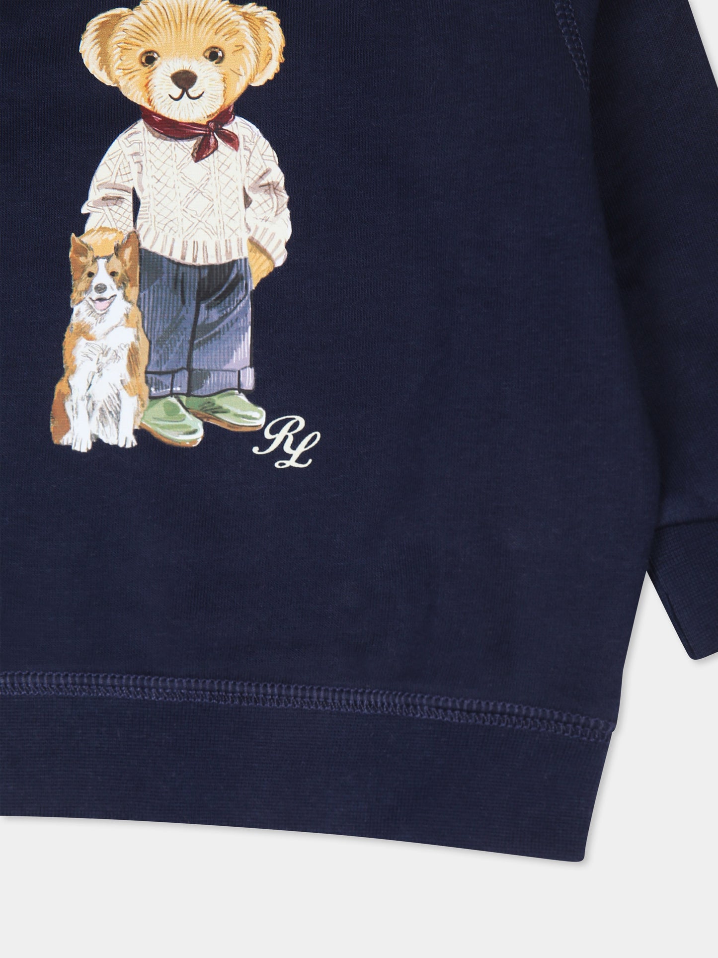 Felpa blu per neonato con Polo Bear,Ralph Lauren Kids,952888001