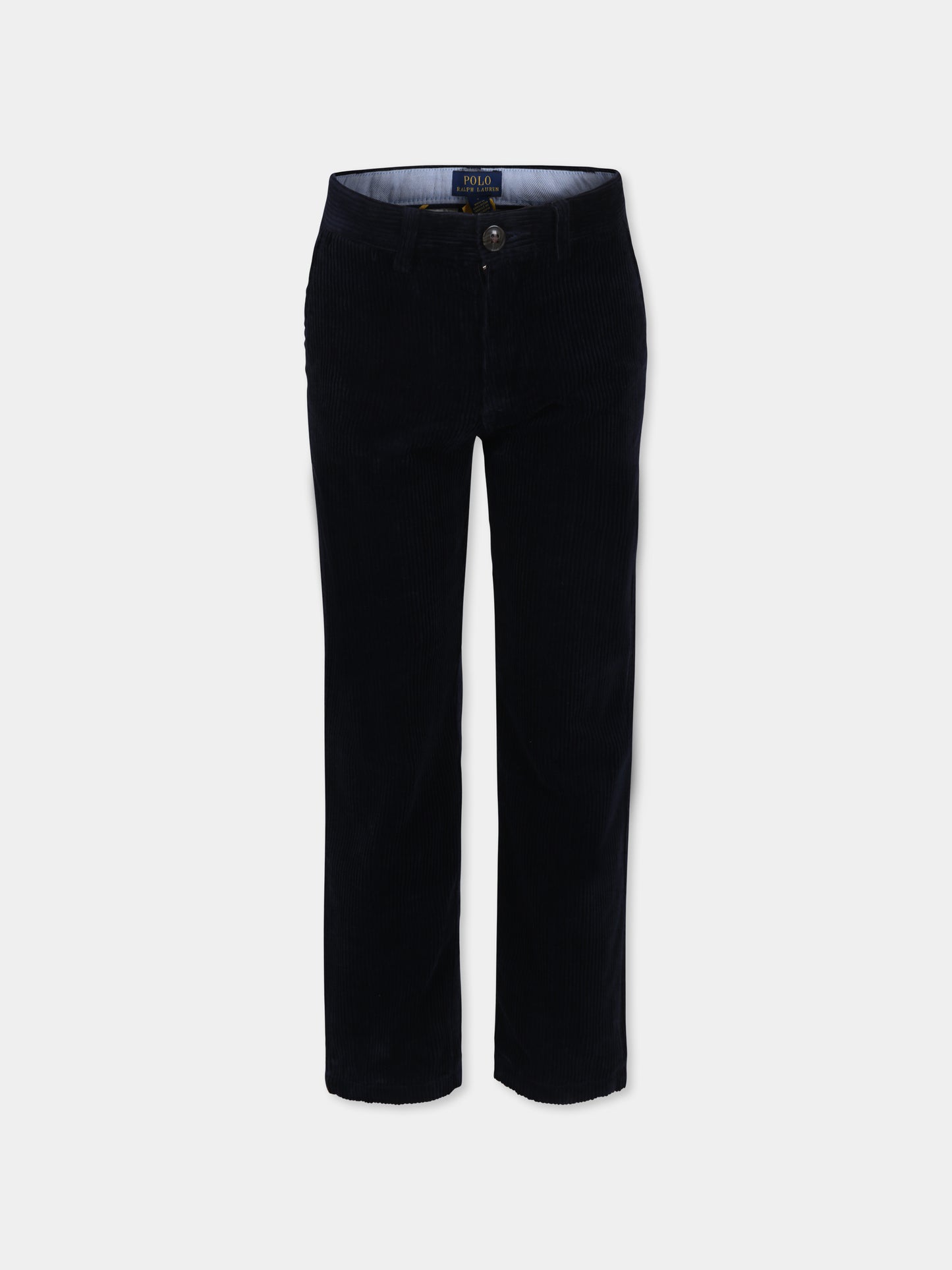 Pantaloni blu per bambino con cavallino,Ralph Lauren Kids,917121007