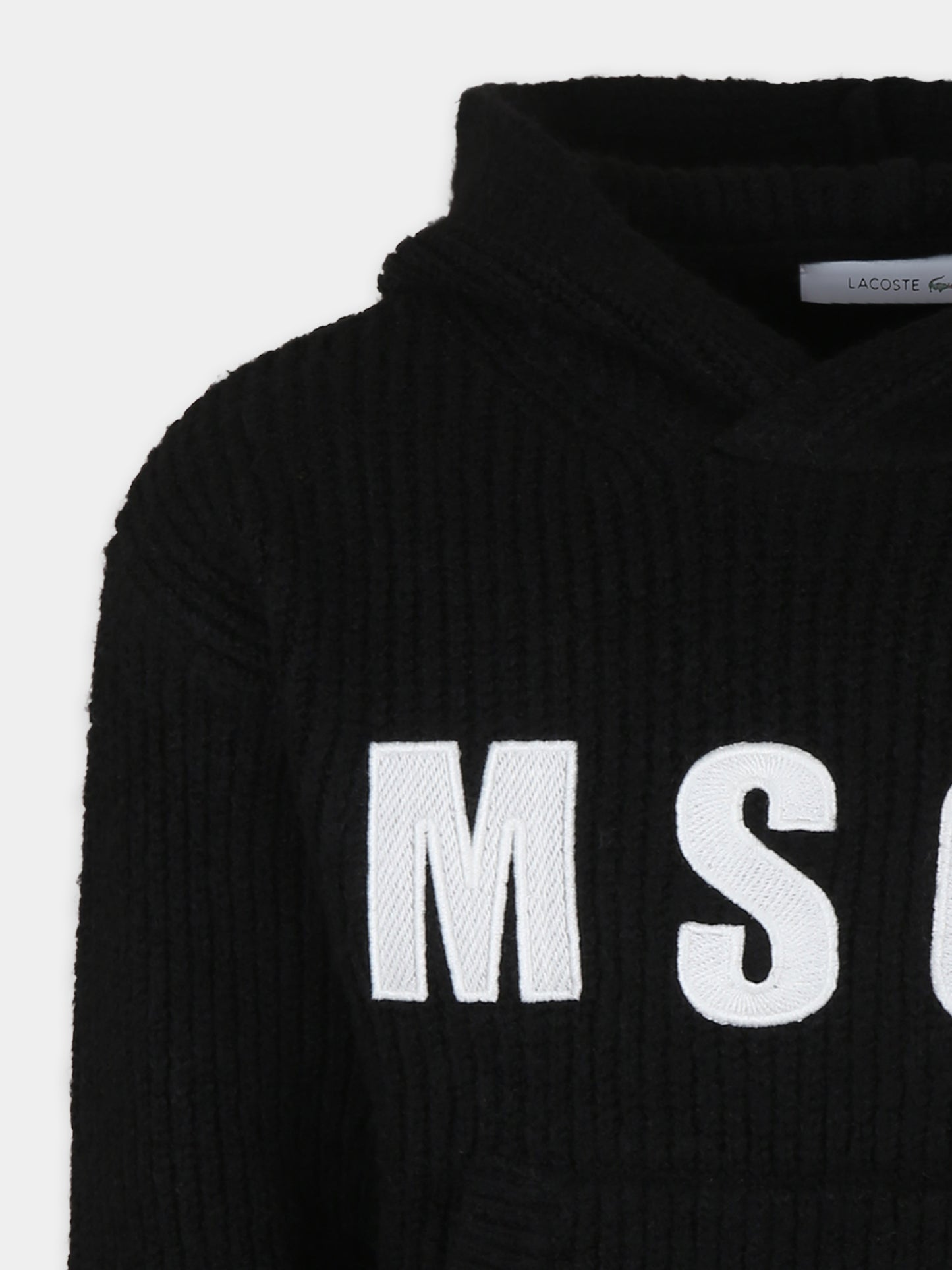 Maglione nero per bambini con logo