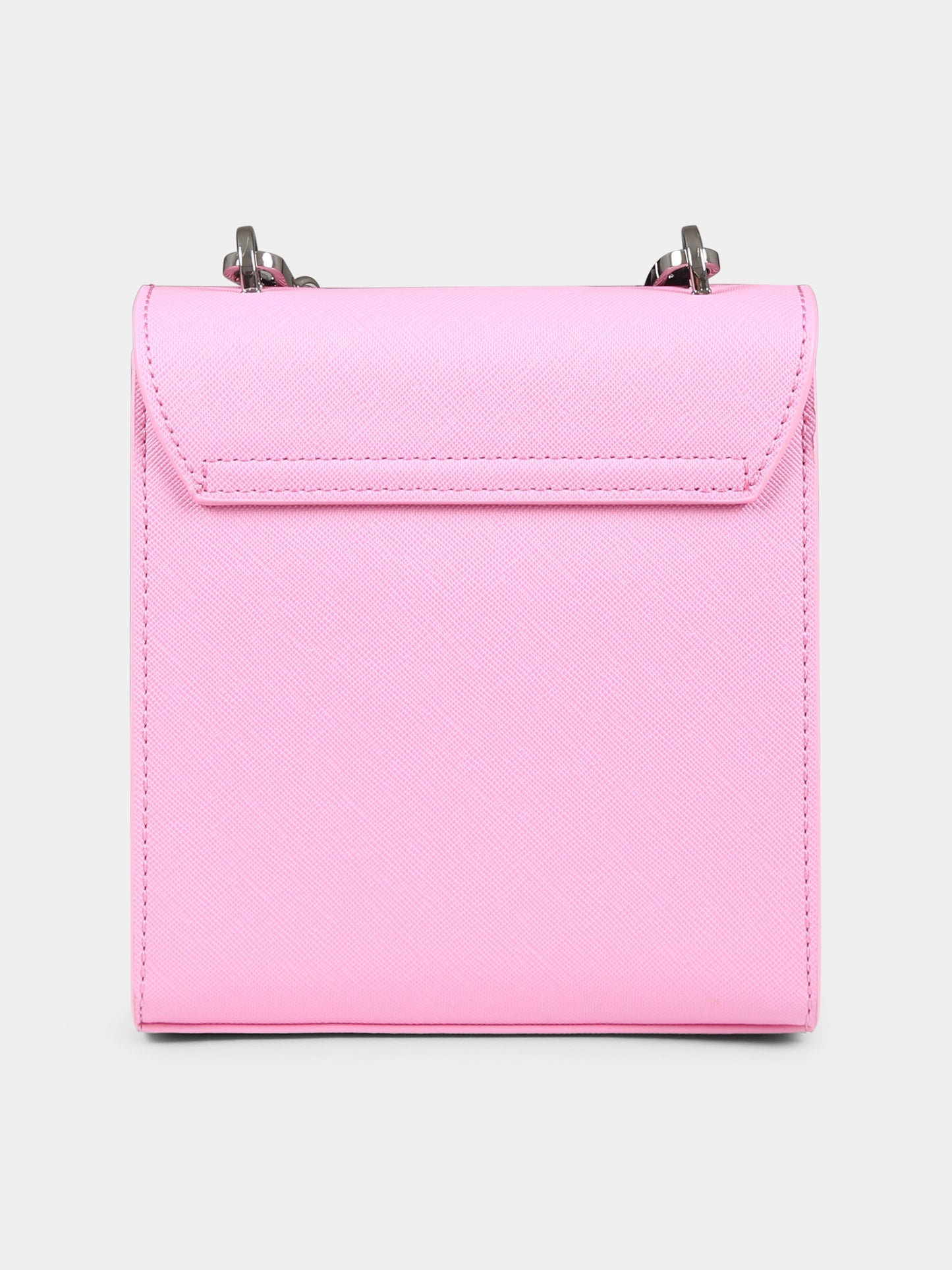 Borsa rosa per bambina con logo,Msgm Kids,F4MSJGBA154 042