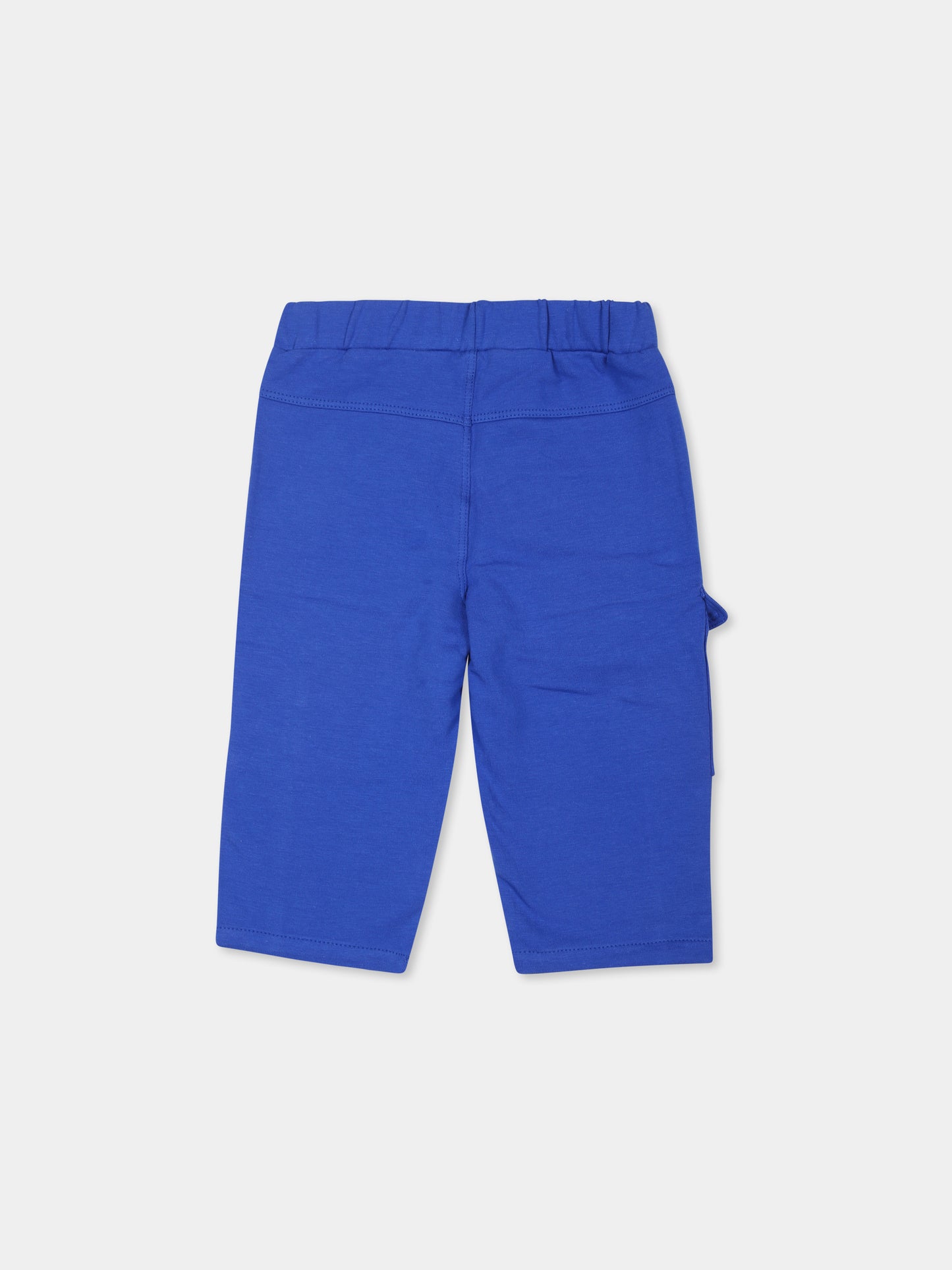 Pantaloni cargo blu royal per neonato,Msgm Kids,F4MSNBFP265 130