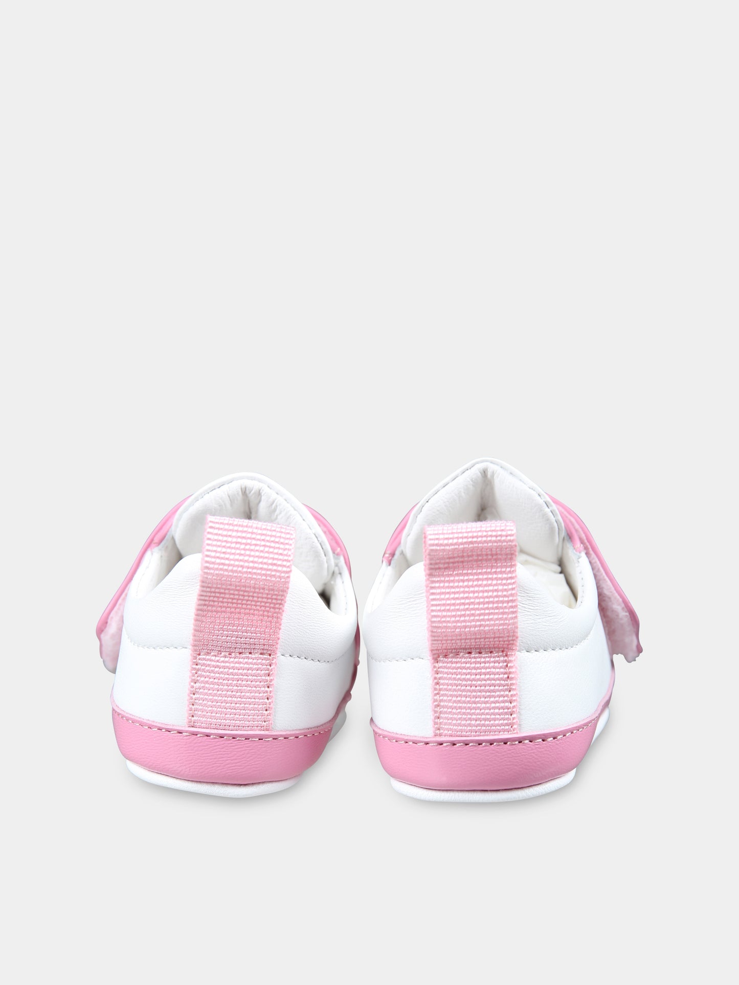 Sneakers rosa per neonata con Teddy Bear,Moschino Kids,78564 4