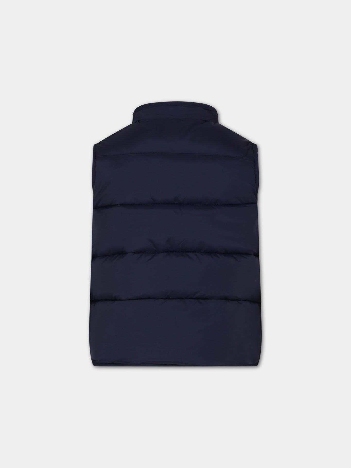 Gilet blu per neonato,Petit Bateau,A0B4U SMOKING 01