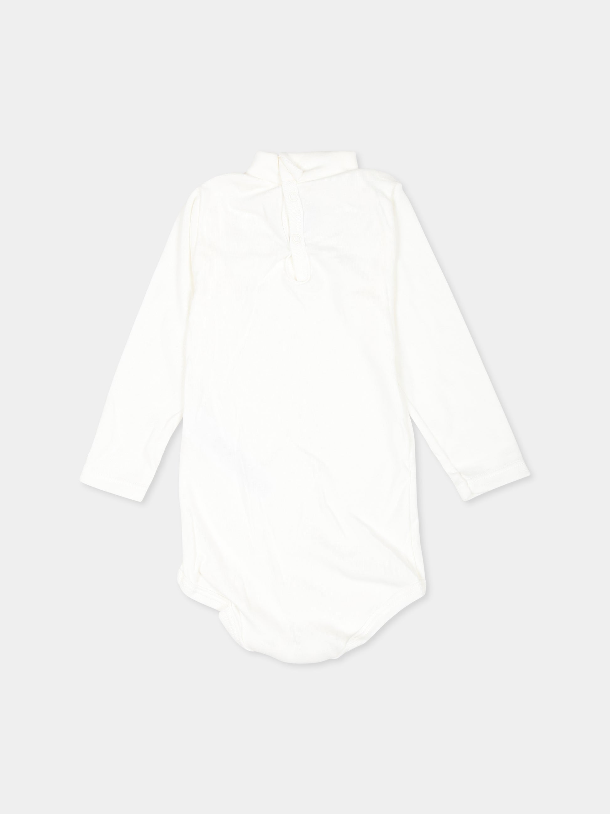 Body bianco per neonati con logo,Petit Bateau,A0BQF MARSHMALLOW 04