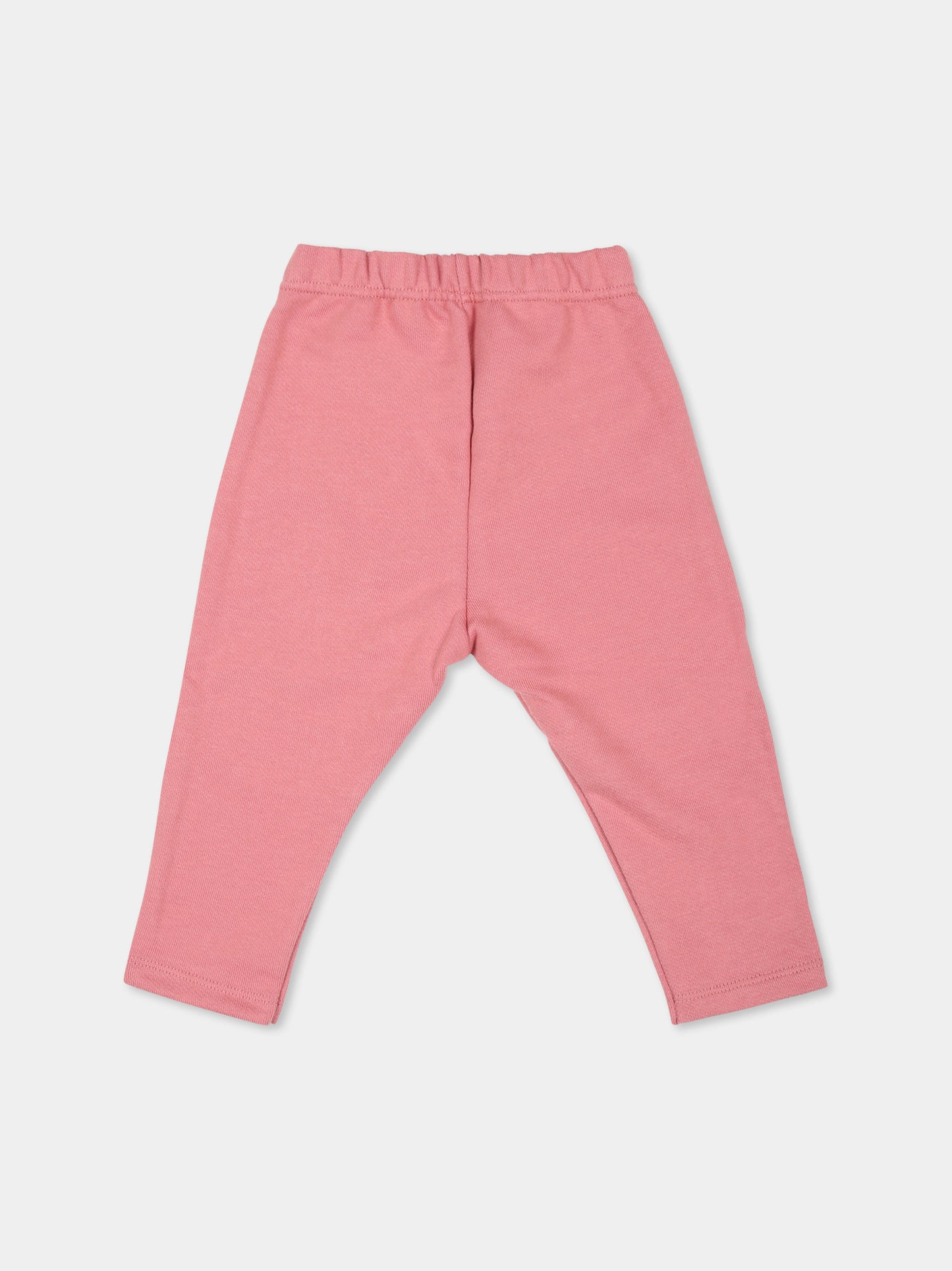 Pantaloni rosa per neonata con logo,Petit Bateau,A0BQ0 ROSEWOOD 04