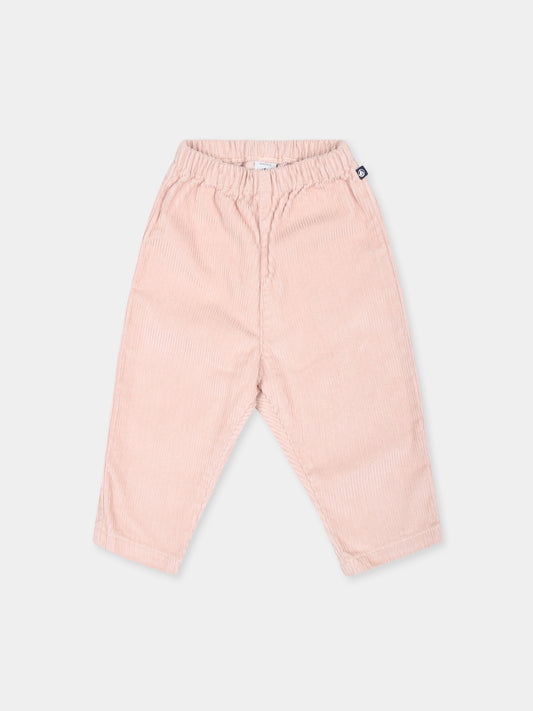 Pantaloni rosa per neonata