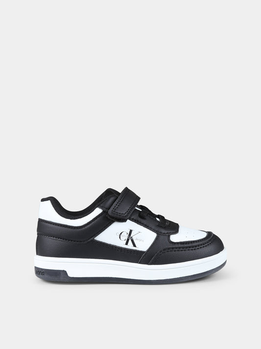 Sneakers nere per bambini con logo,Calvin Klein Kids,V1X9 81047 1355X001