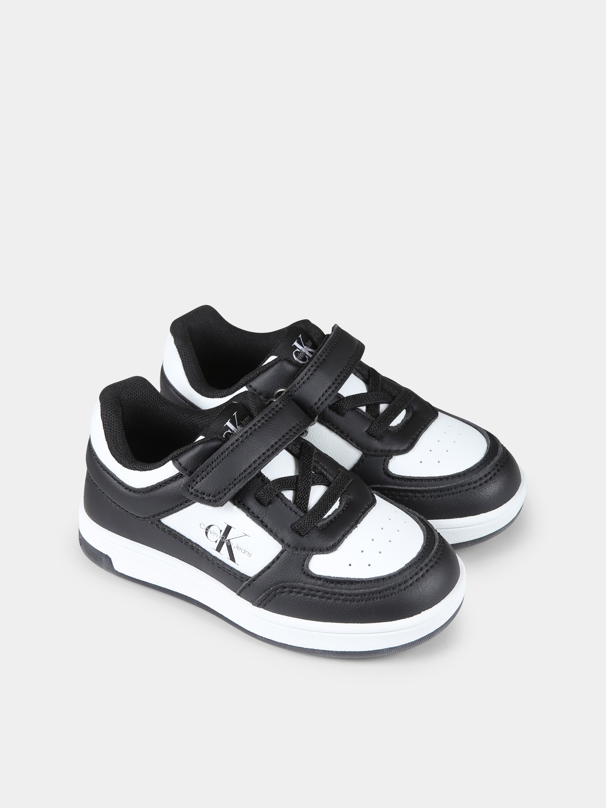 Sneakers nere per bambini con logo,Calvin Klein Kids,V1X9 81047 1355X001