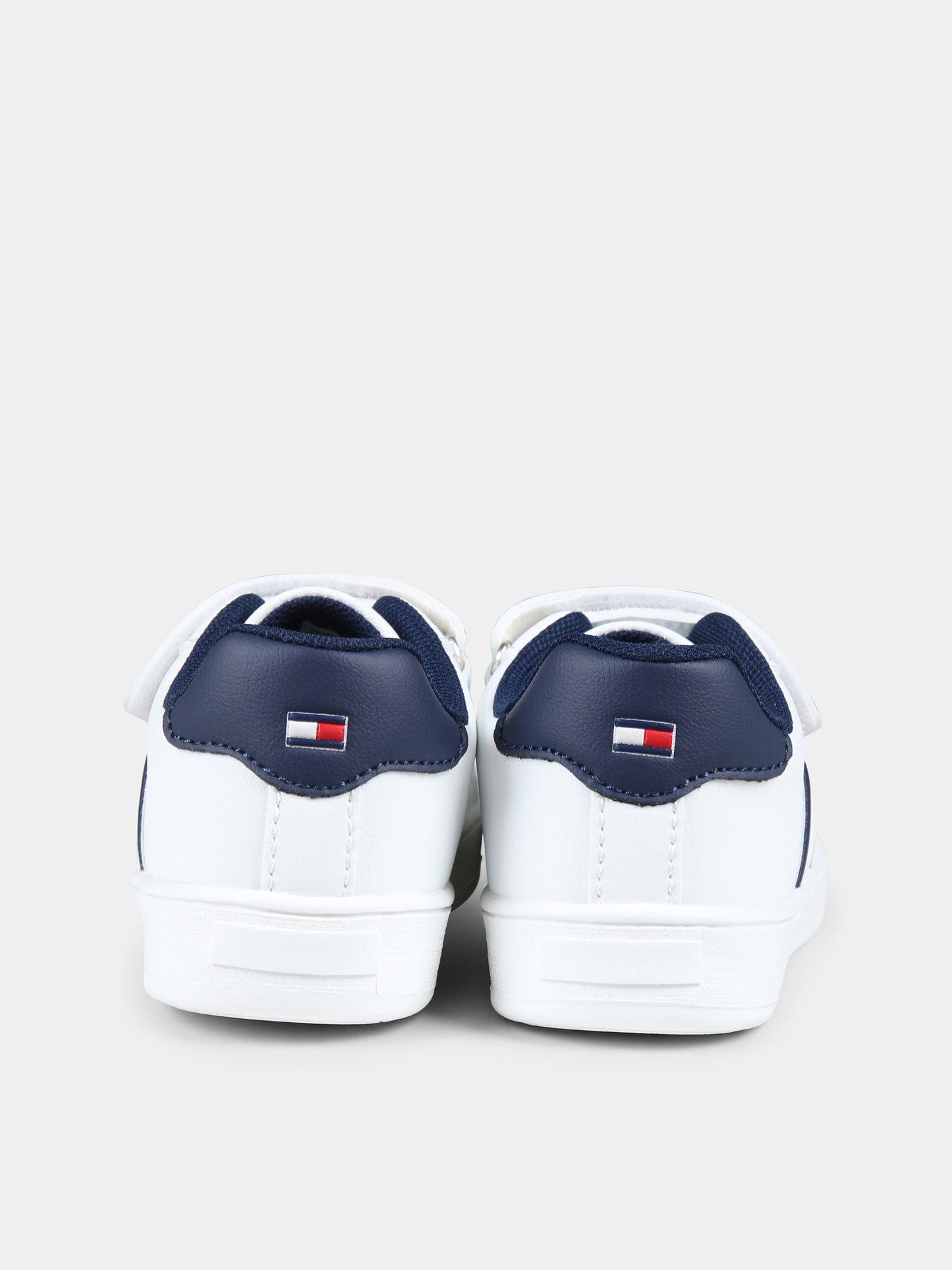 Sneakers bianche per bambini con logo,Tommy Hilfiger Junior,T1X9 33625 1351100