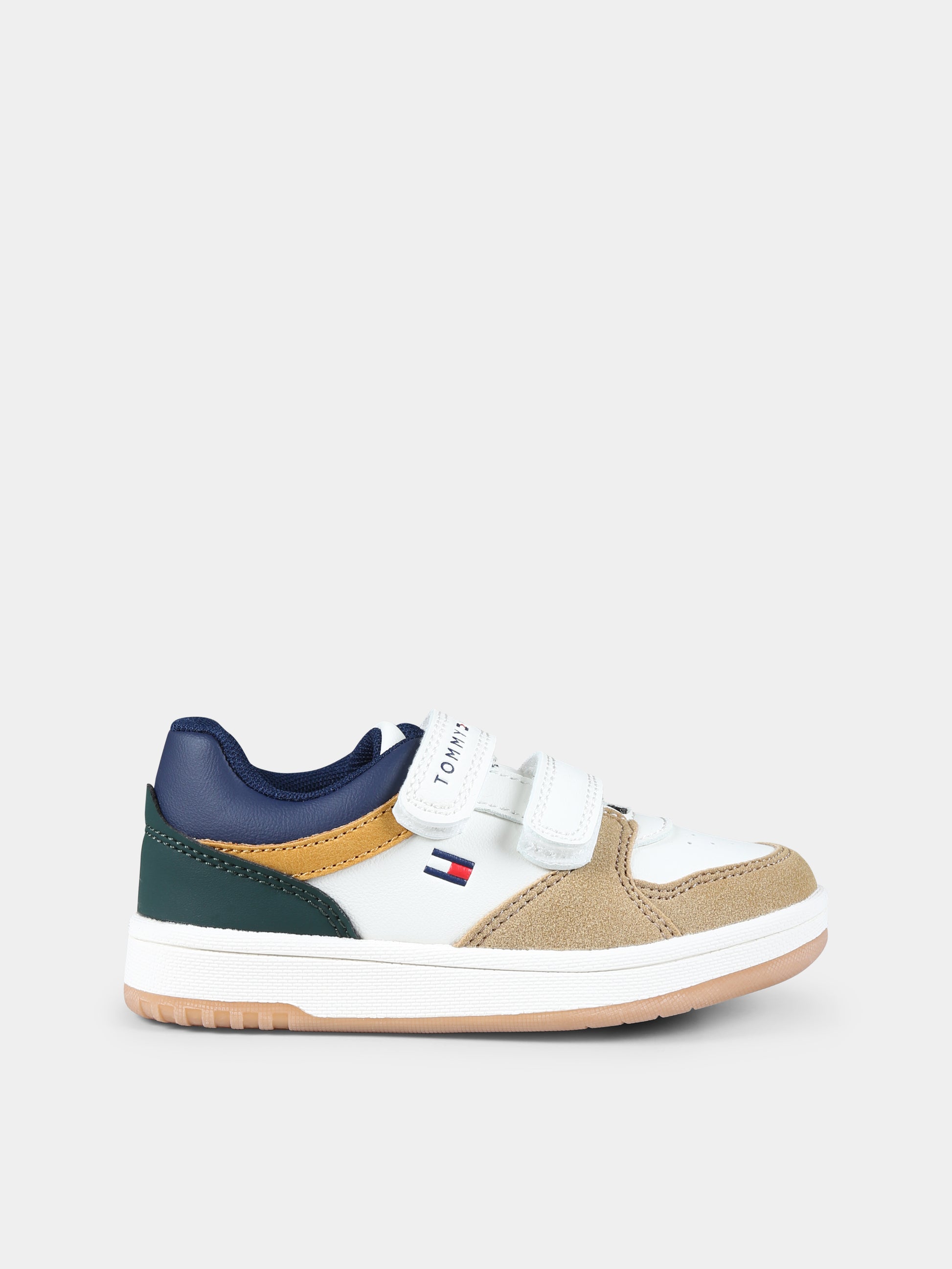 Sneakers bianche per bambino con logo,Tommy Hilfiger Junior,T1X9 33629 1269Y913