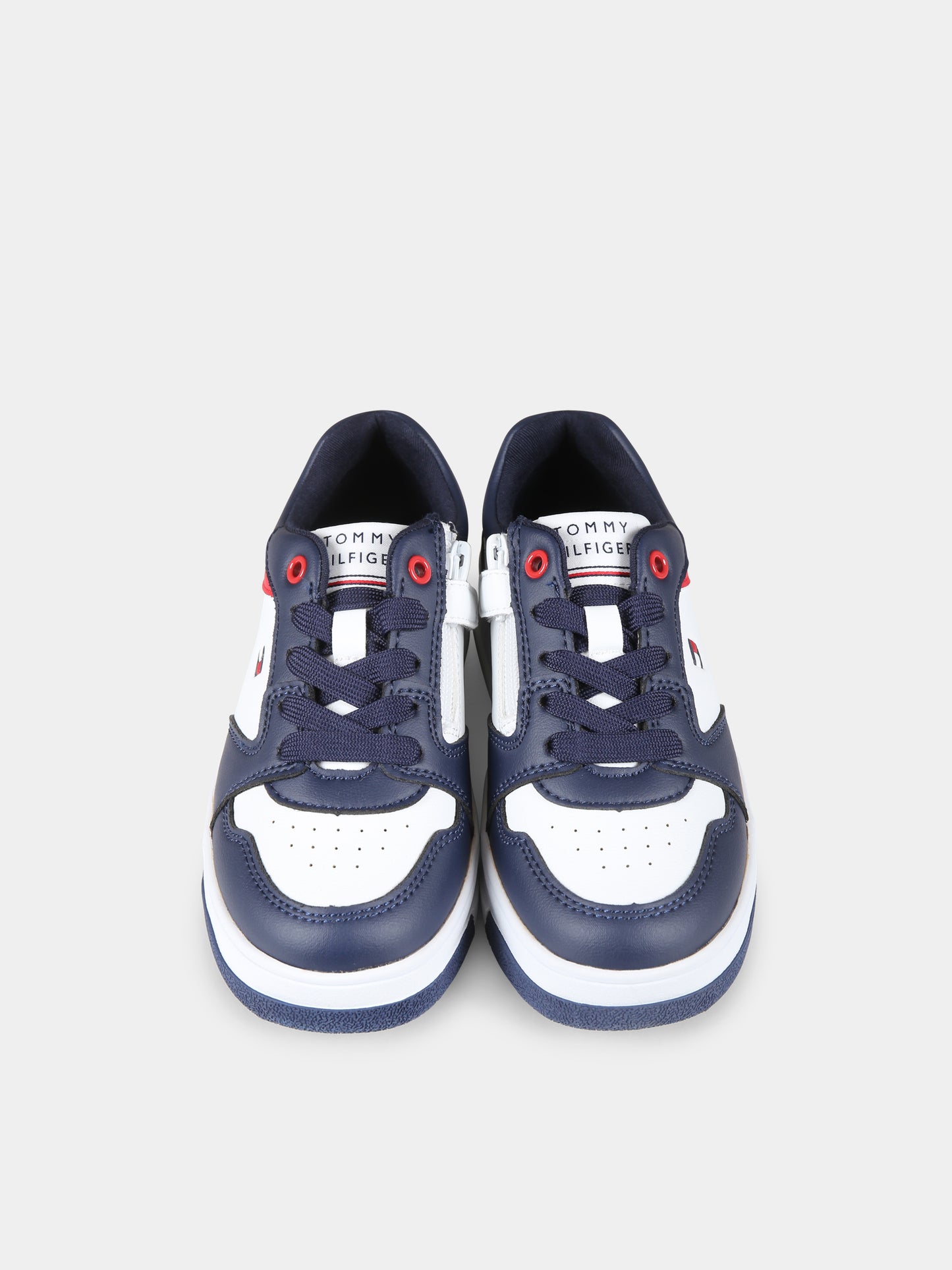 Sneakers blu per bambino con logo,Tommy Hilfiger Junior,T3X9 33638 1351X007