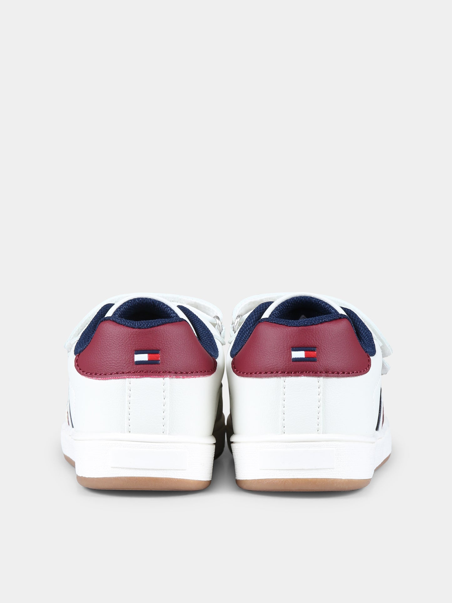 Sneakers avorio per bambini con logo,Tommy Hilfiger Junior,T1X9 33624 1269B057