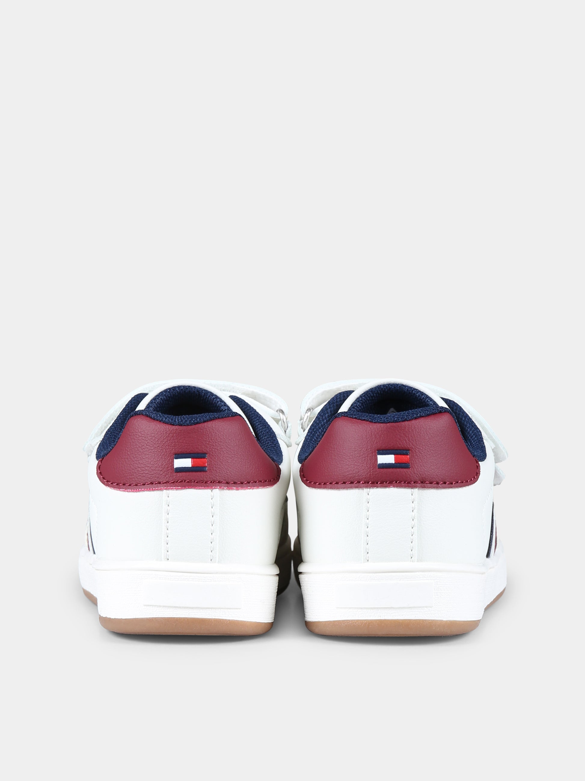 Sneakers avorio per bambini con logo,Tommy Hilfiger Junior,T1X9 33624 1269B057