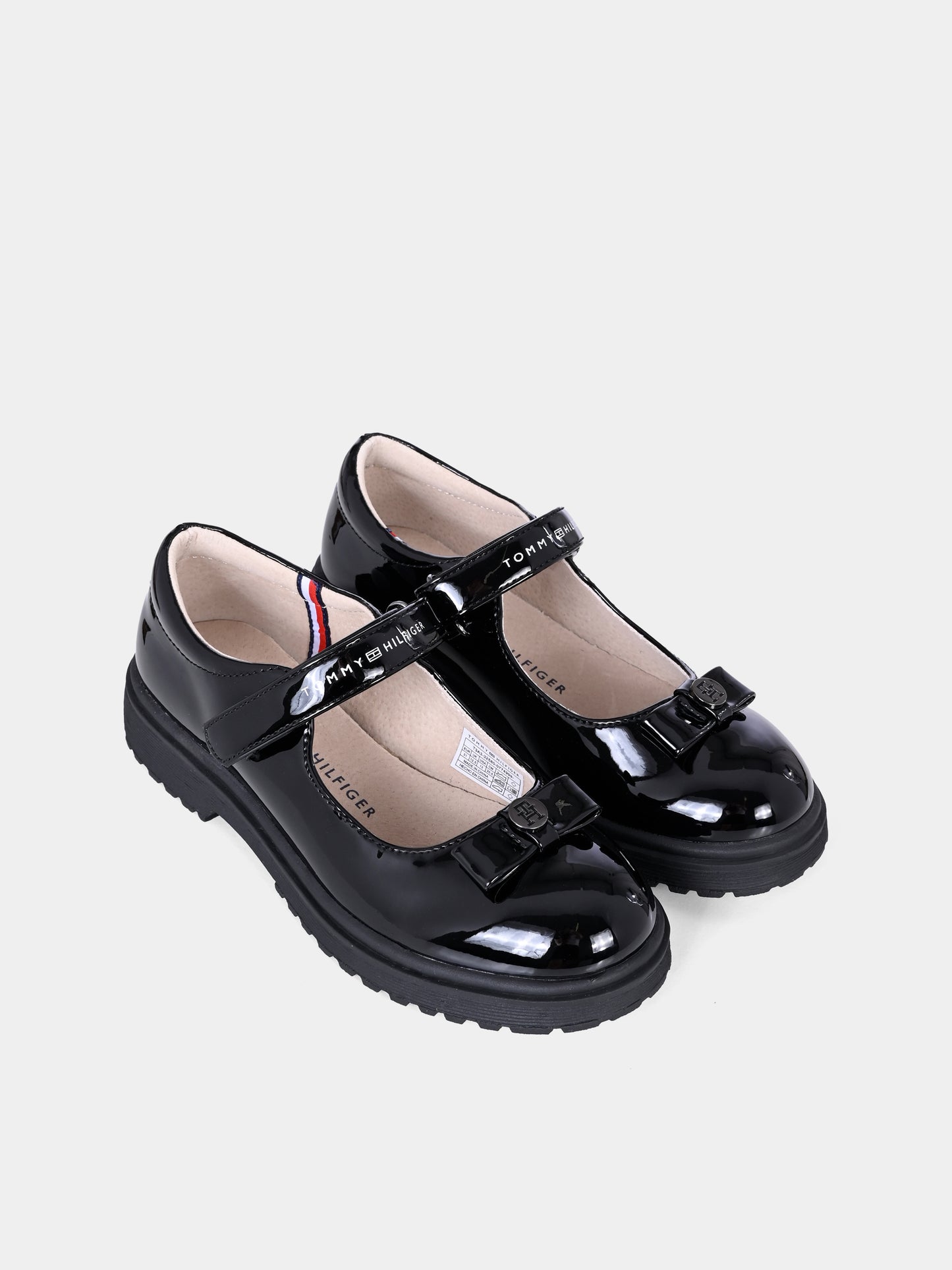 Ballerine nere per bambina con fiocco,Tommy Hilfiger Junior,T3A3 32580 0774999