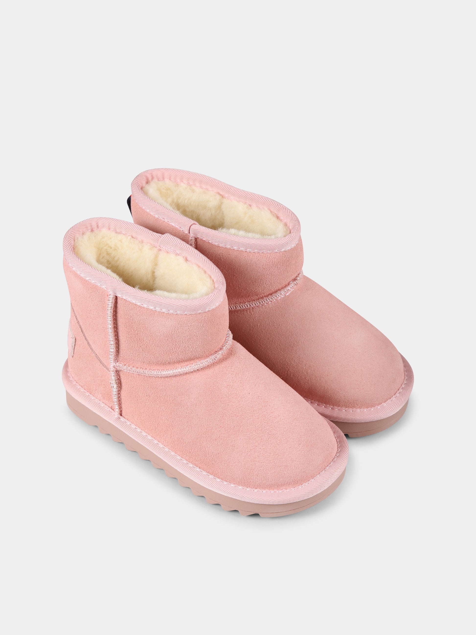 Stivaletti rosa per bambina con logo,Tommy Hilfiger Junior,T1A5 33614 0187302