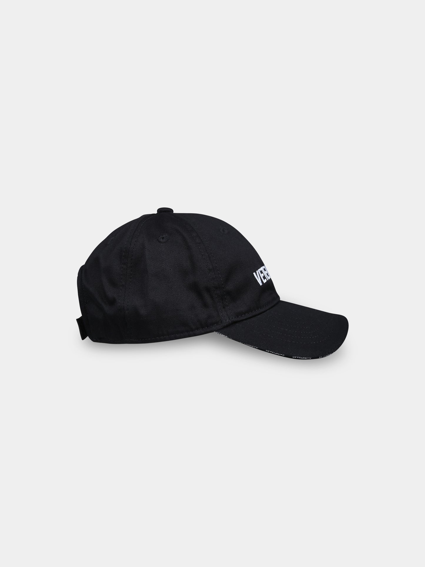 Cappello nero per bambino con logo bianco,Vetements,KA10CA100B BLACK
