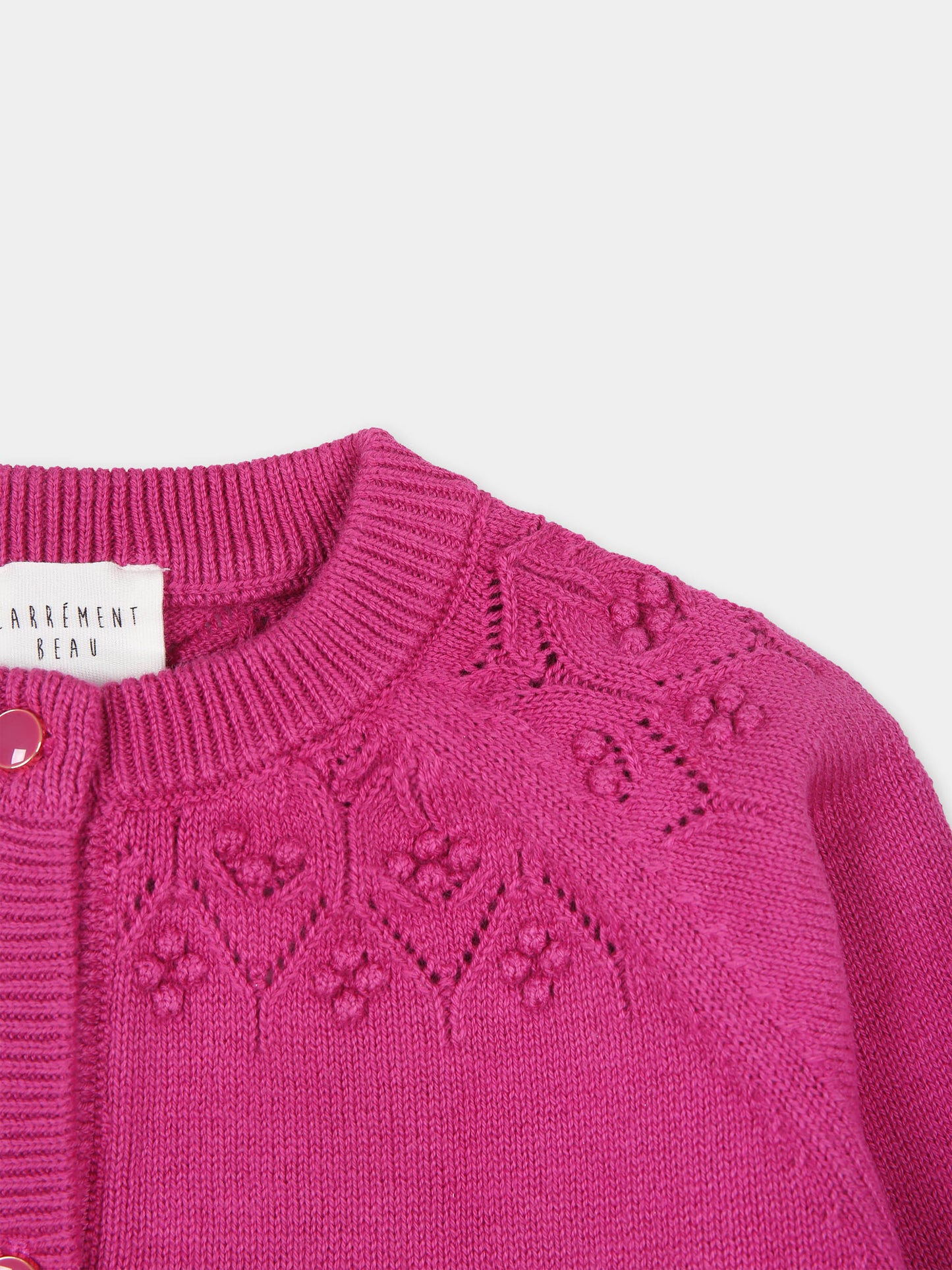 Cardigan fucsia per neonata,Carrement Beau,Y30211 49B