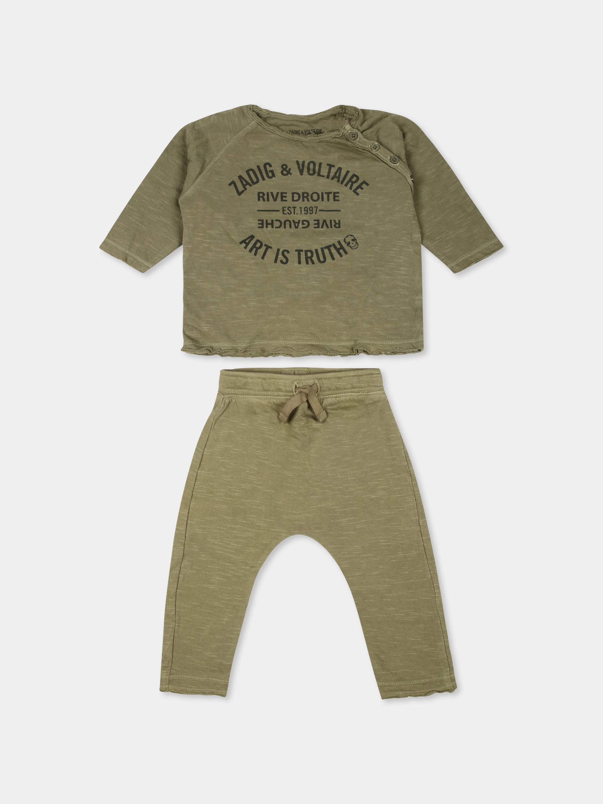 Completo nascita verde per neonato con logo,Zadig & Voltaire Kids,X60150 64H