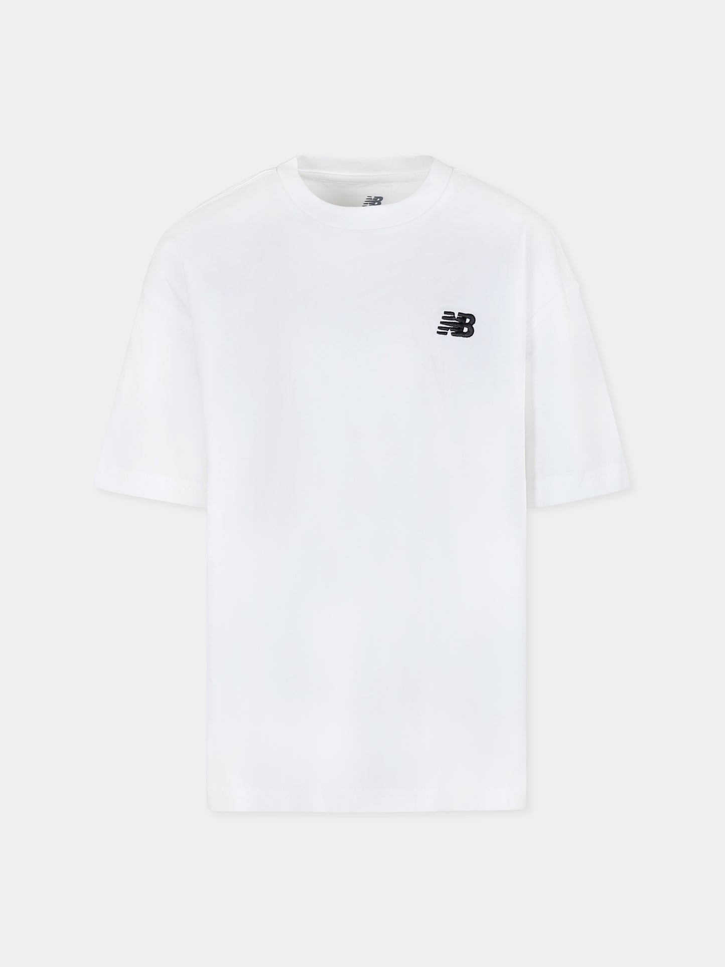 T-shirt bianca per bambini con logo
