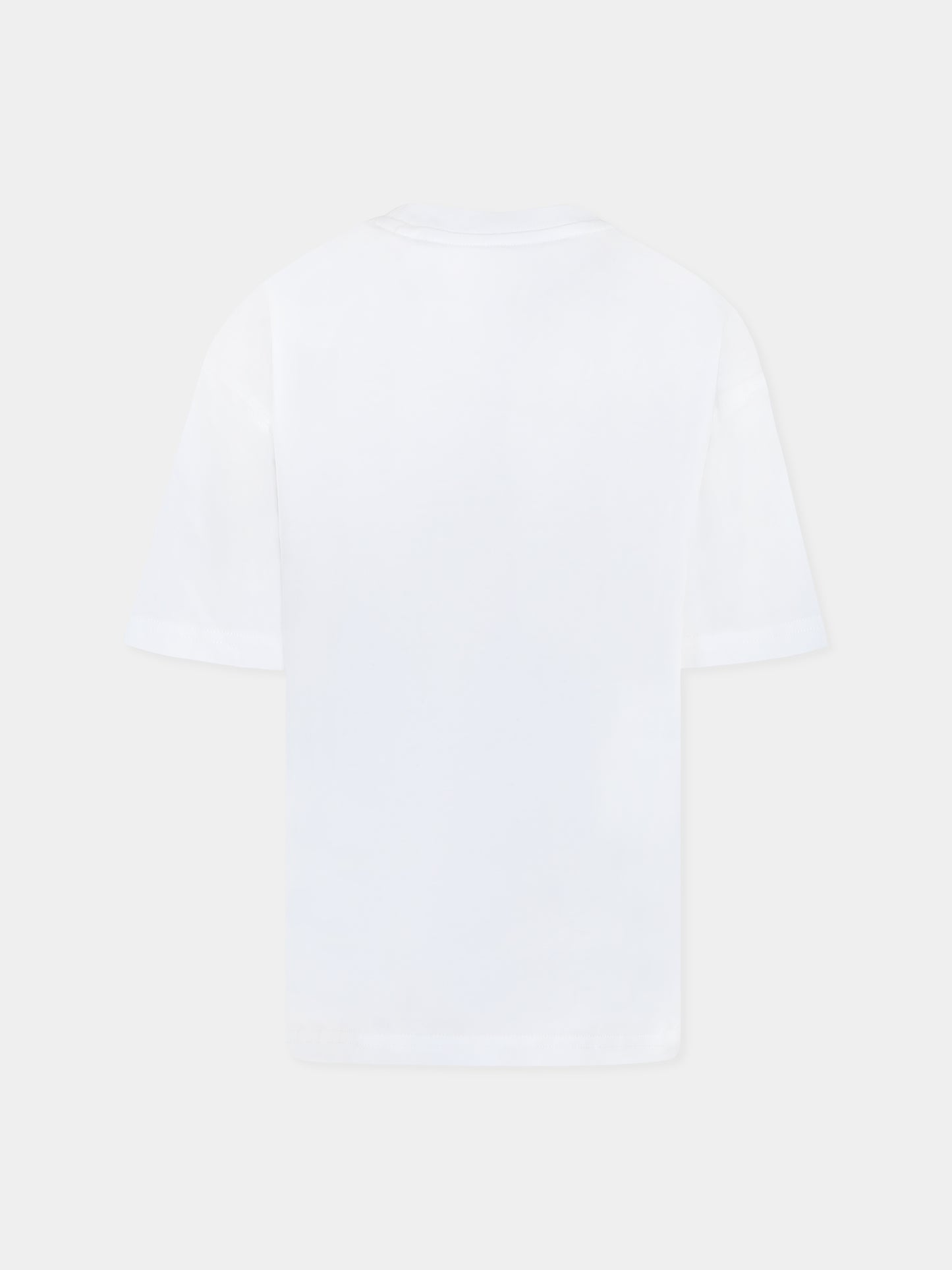 T-shirt bianca per bambini con logo