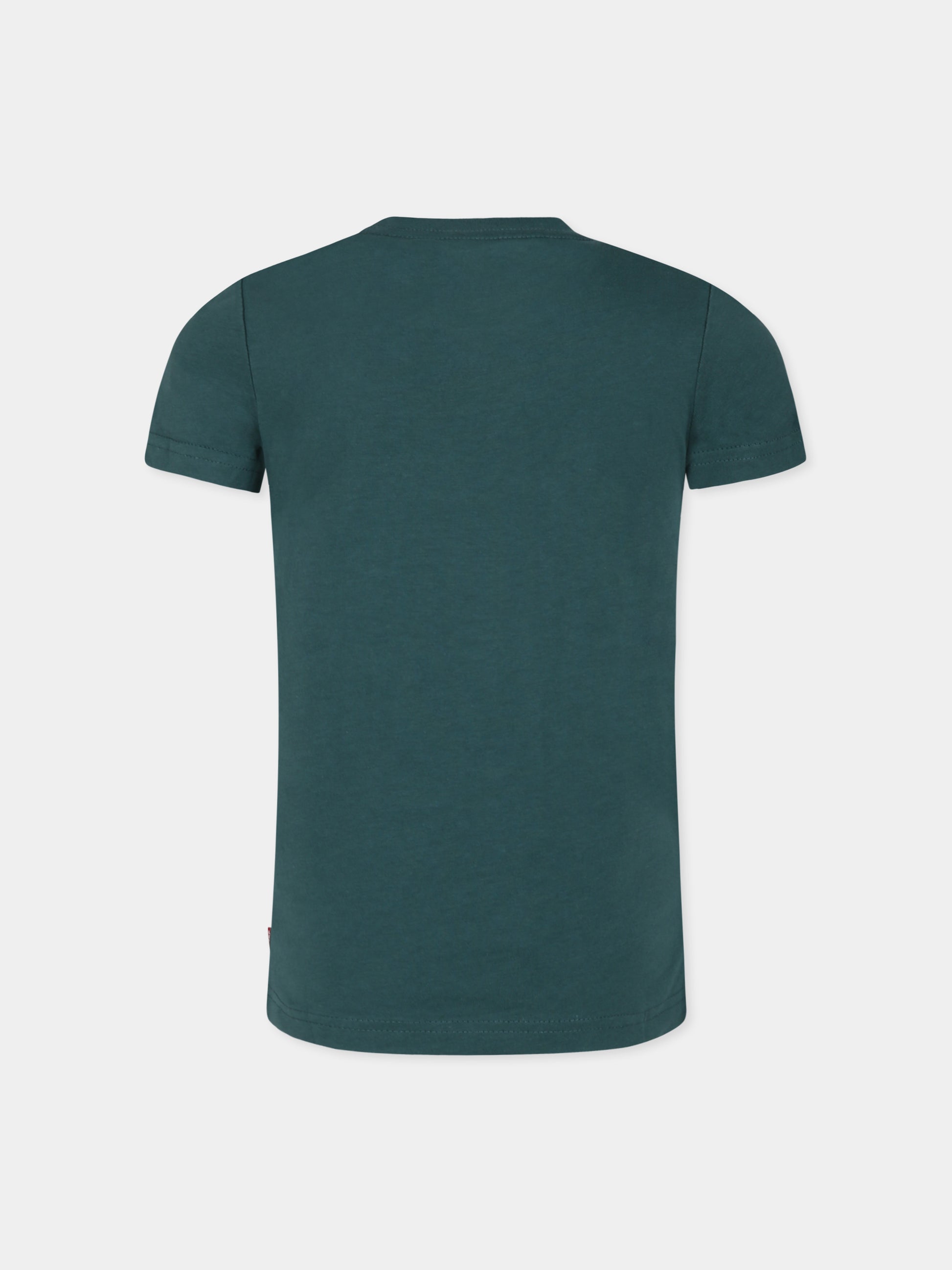 T-shirt verde per bambino con logo,Levi's Kids,8E8157 B84